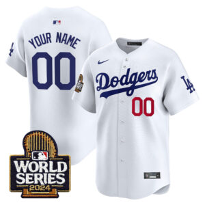 Dodgers 2024 World Series Vapor Premier Limited Custom Jersey - All Stitched