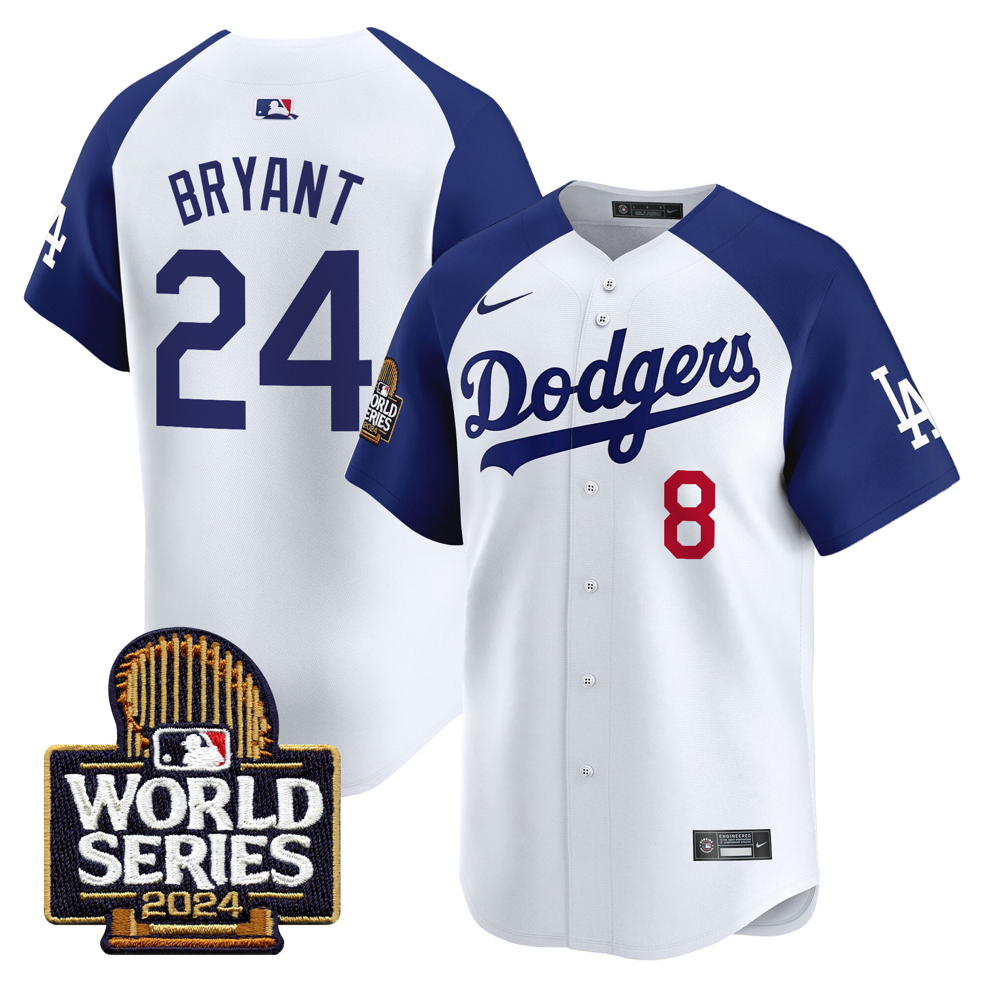 Men's Dodgers 2024 World Series Vapor Premier Limited Jersey - All Stitched - Image 25