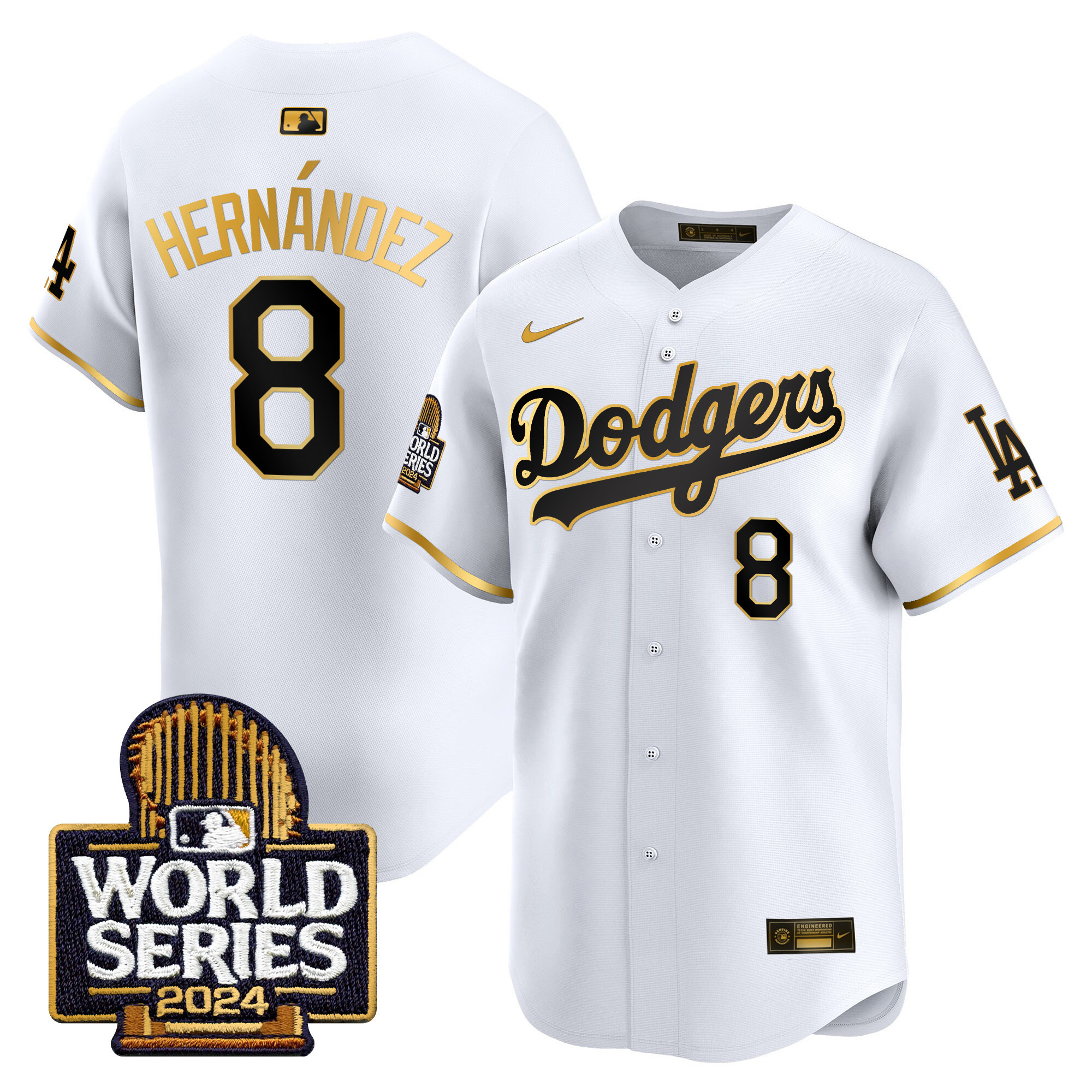 Men's Dodgers 2024 World Series Vapor Premier Limited Jersey - All Stitched - Image 57