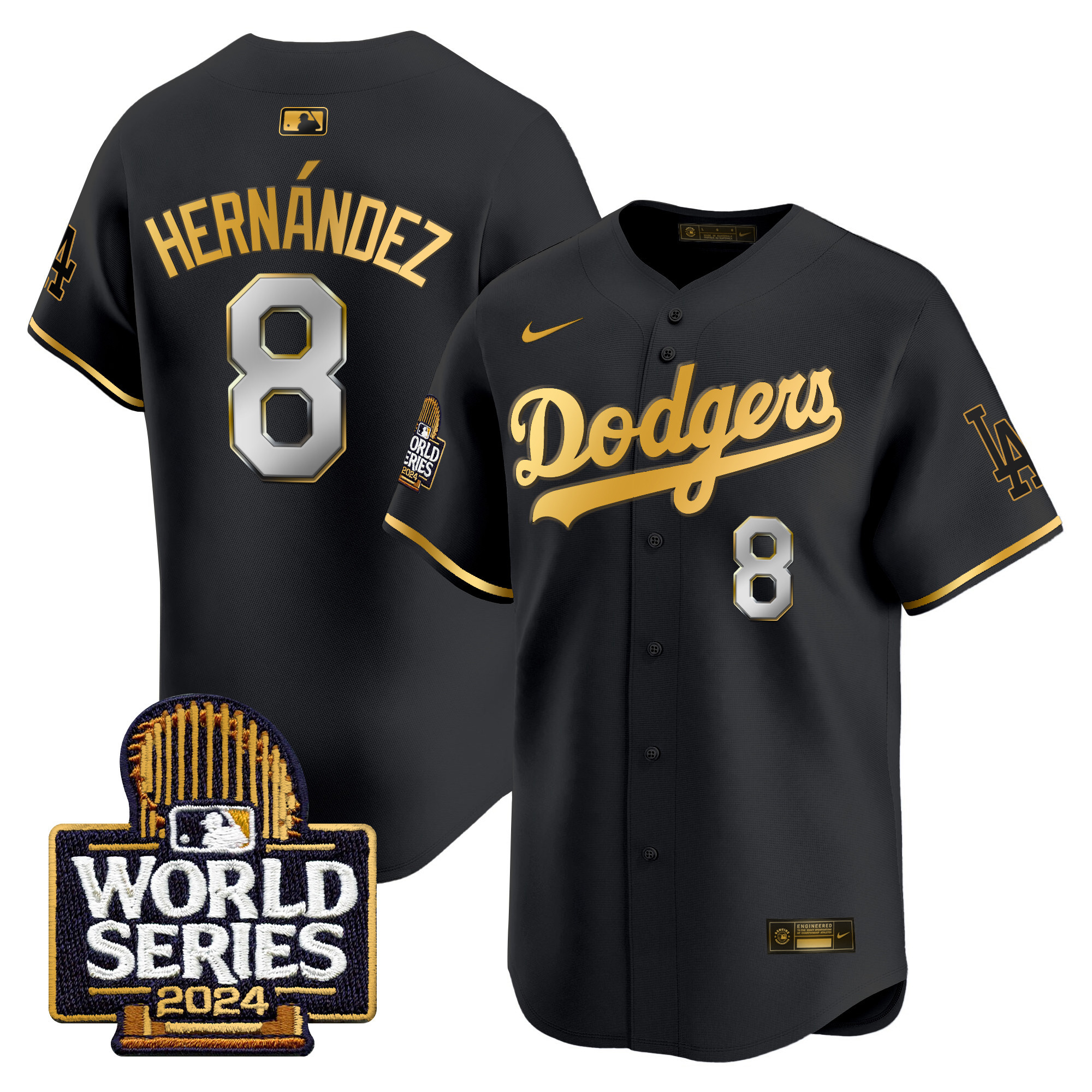 Men's Dodgers 2024 World Series Vapor Premier Limited Jersey - All Stitched - Image 47