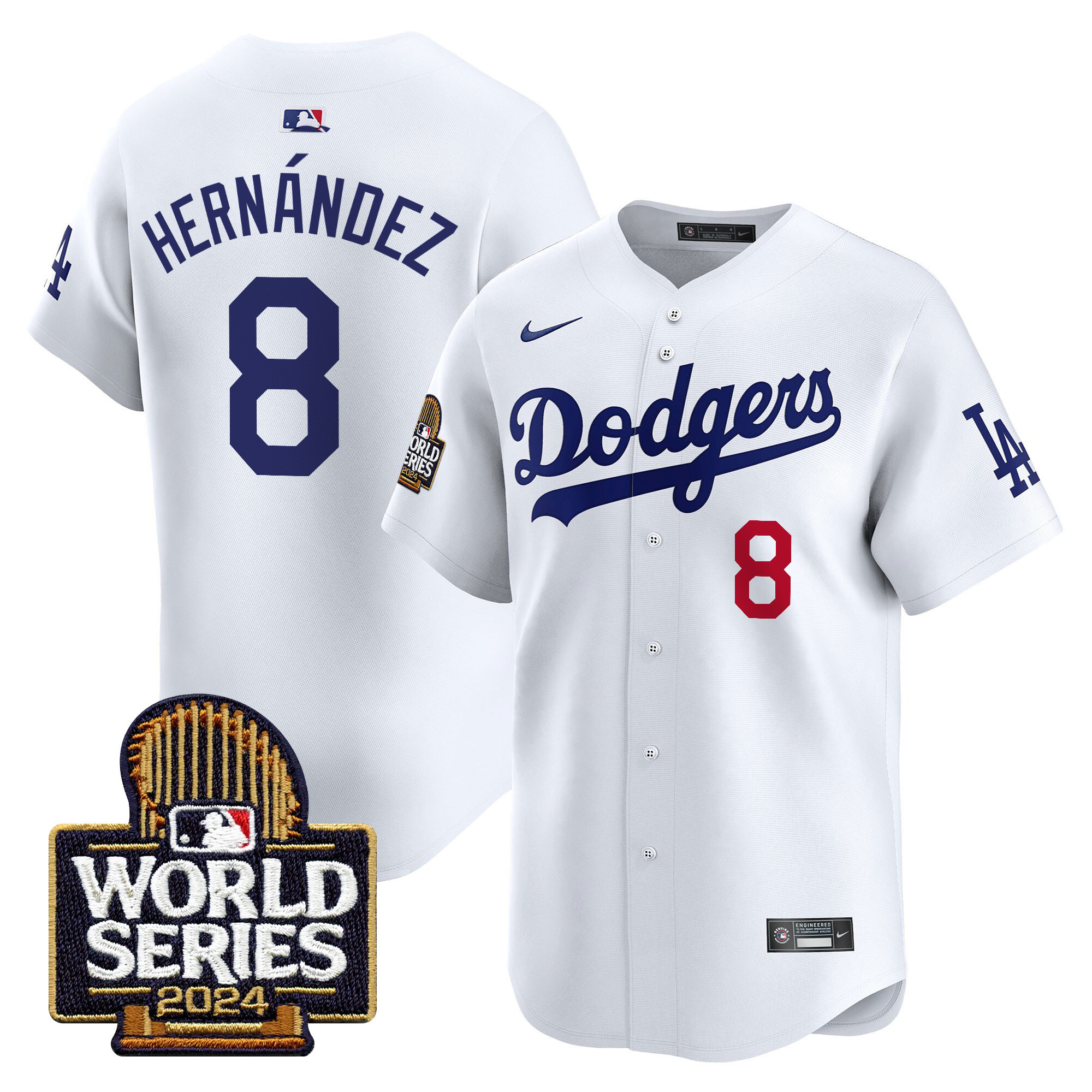 Men's Dodgers 2024 World Series Vapor Premier Limited Jersey - All Stitched - Image 7