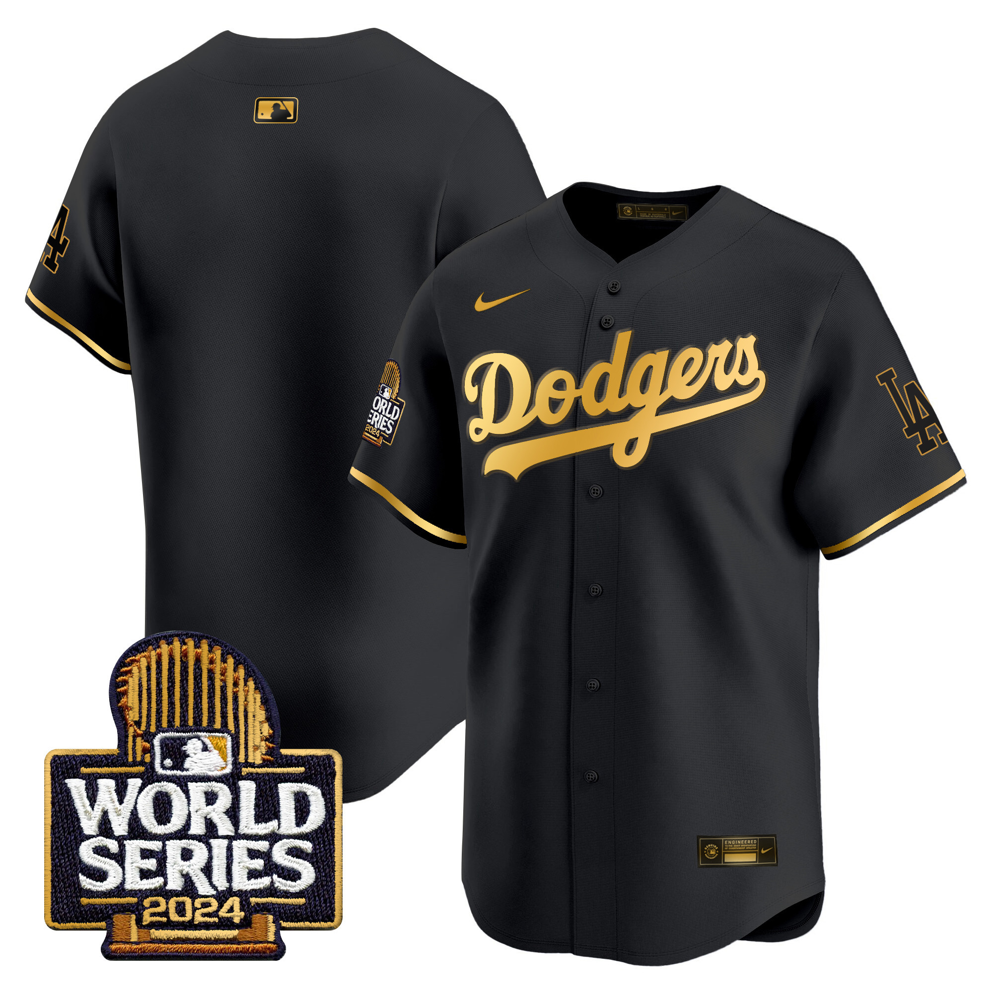 Men's Dodgers 2024 World Series Vapor Premier Limited Jersey - All Stitched - Image 50