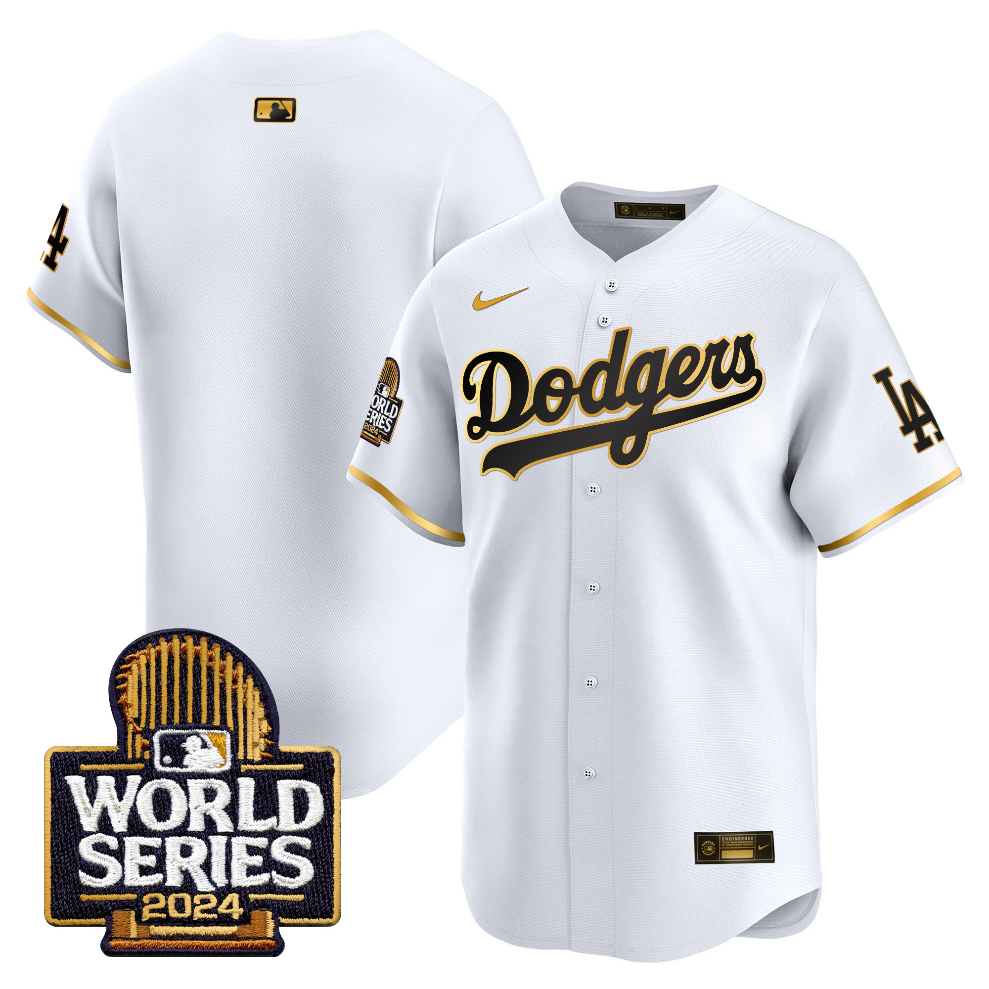 Men's Dodgers 2024 World Series Vapor Premier Limited Jersey - All Stitched - Image 60