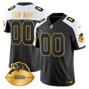Chicago Bears Throwback Gold Vapor Limited Custom Jersey - All Stitched