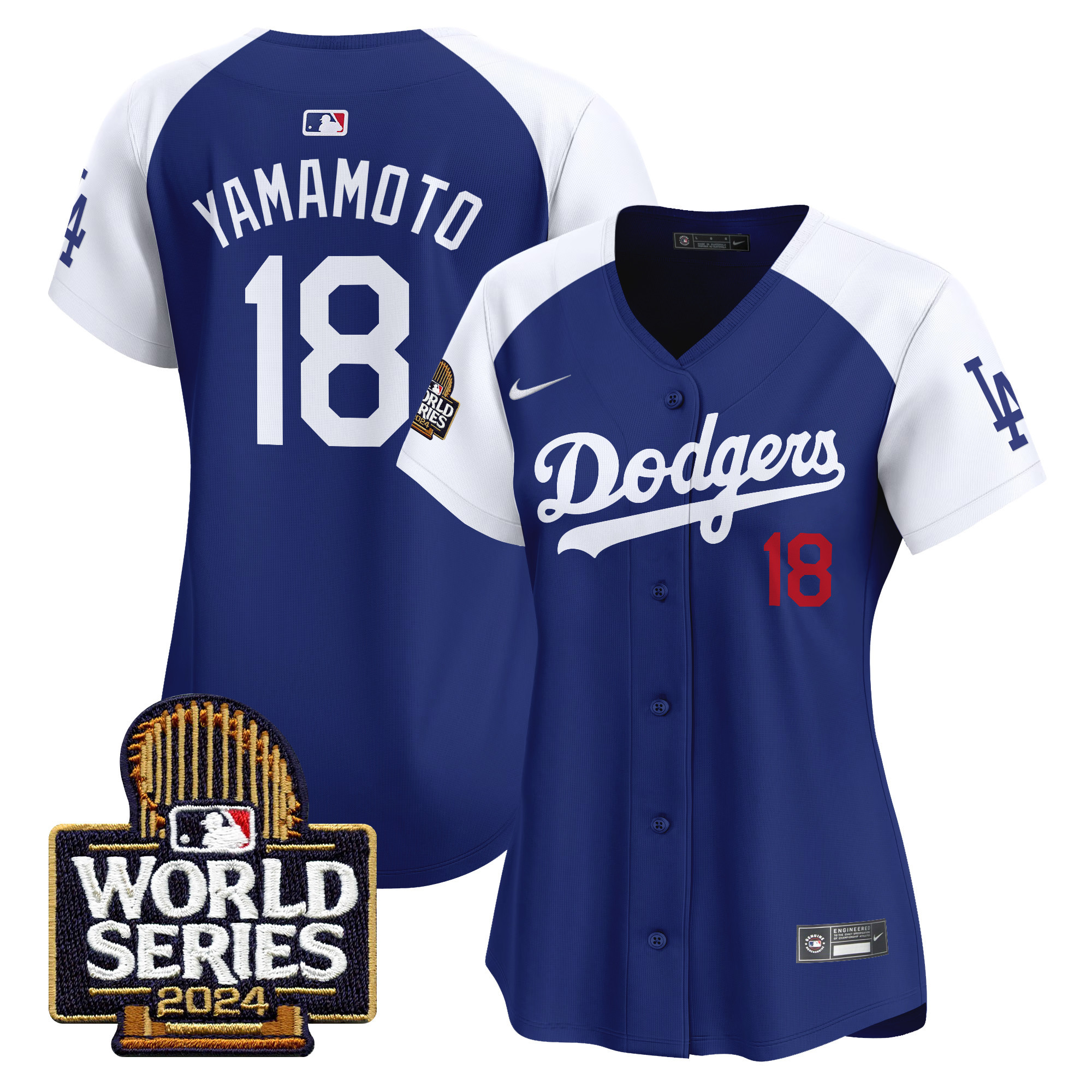Women's Dodgers 2024 World Series Vapor Premier Limited Jersey - All Stitched - Image 28