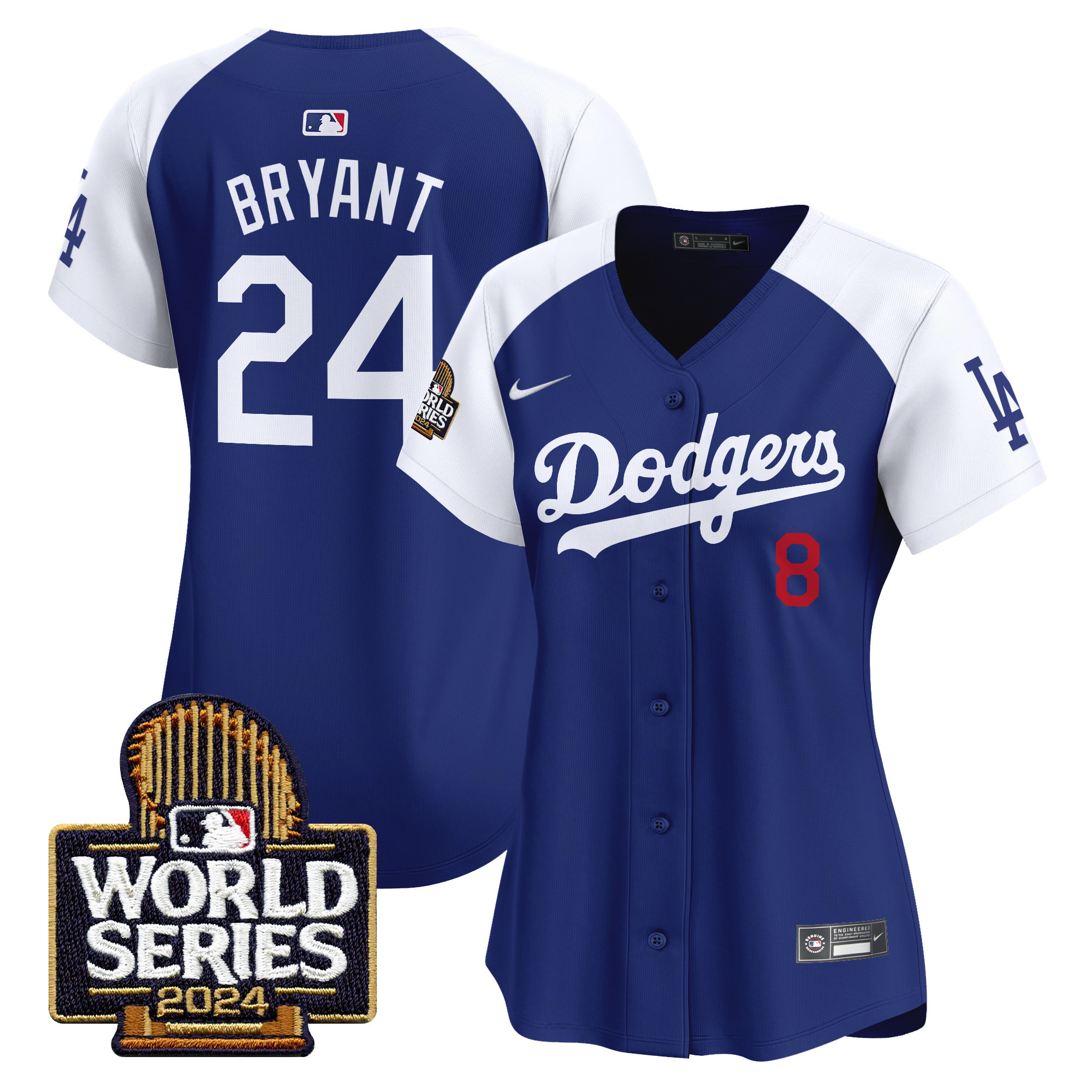Women's Dodgers 2024 World Series Vapor Premier Limited Jersey - All Stitched - Image 25