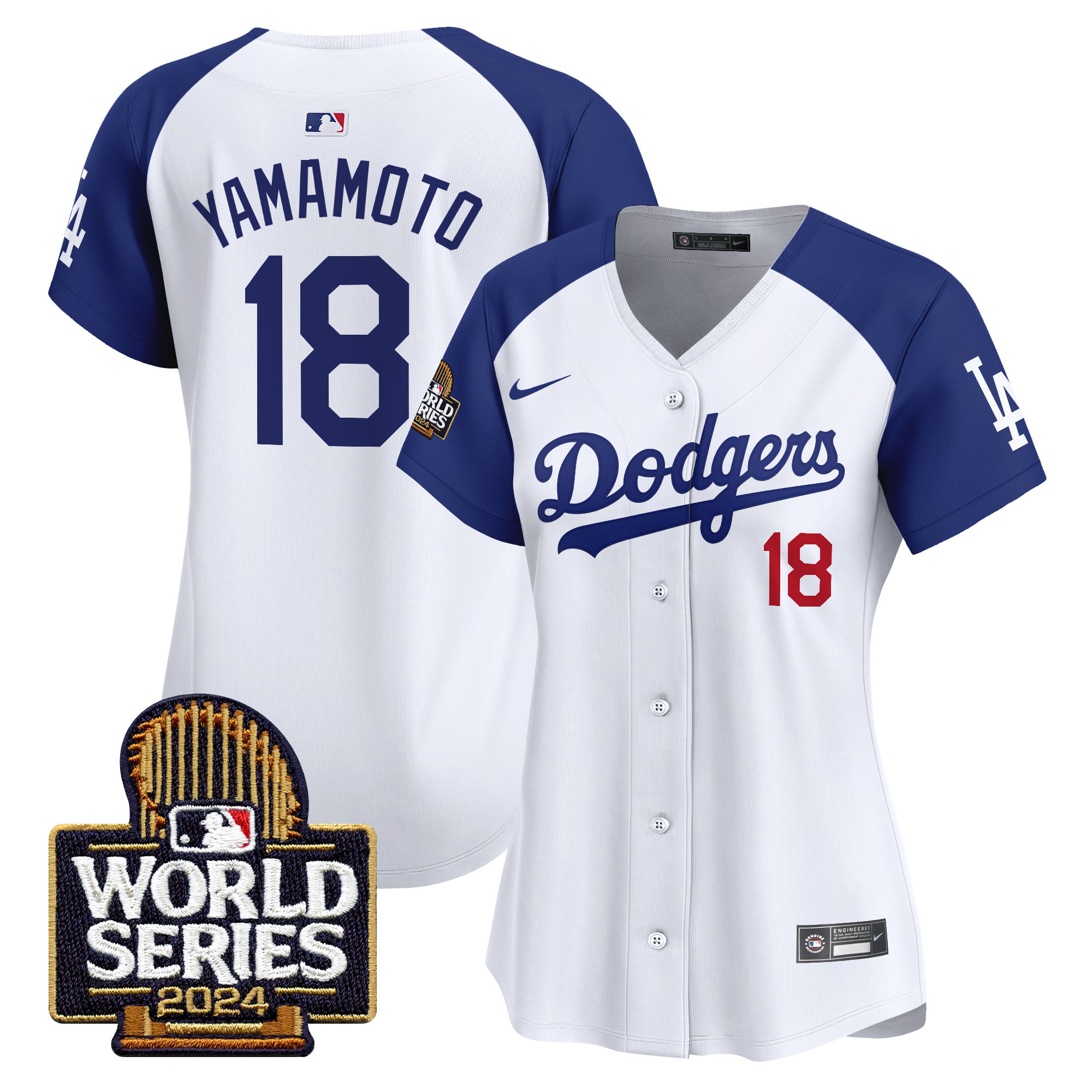 Women's Dodgers 2024 World Series Vapor Premier Limited Jersey - All Stitched - Image 38