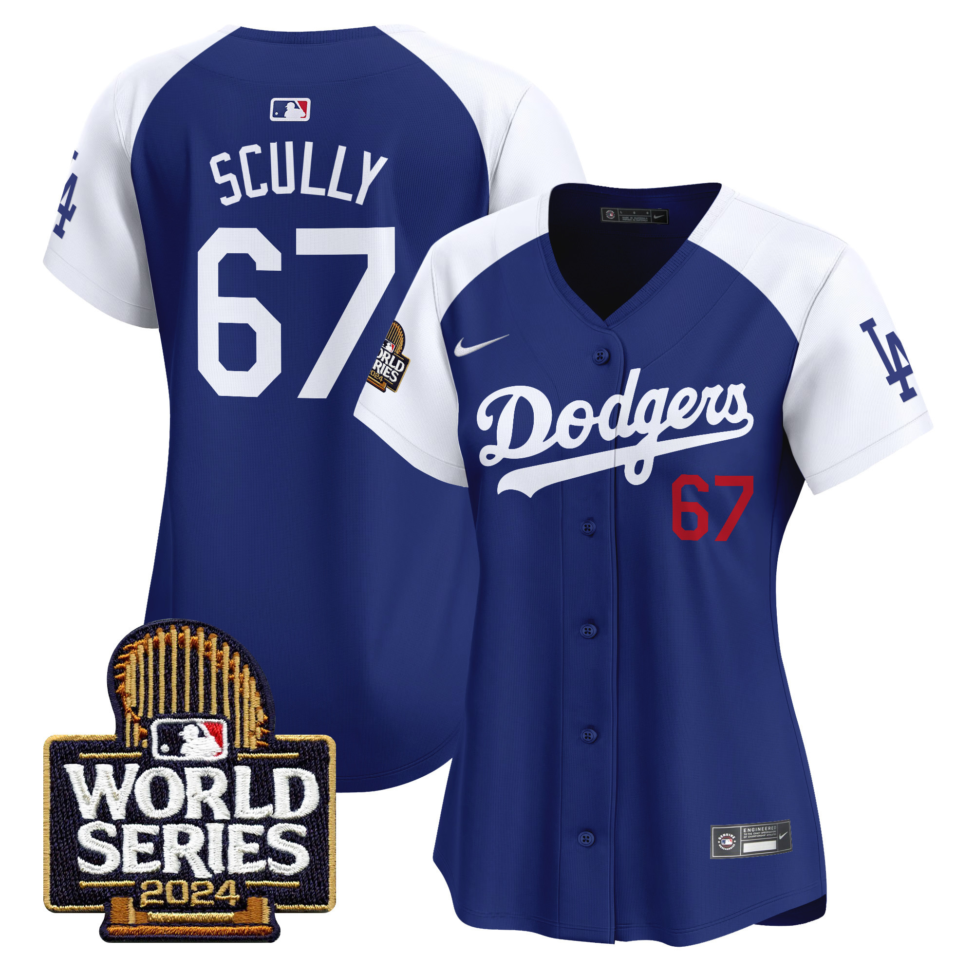 Women's Dodgers 2024 World Series Vapor Premier Limited Jersey - All Stitched - Image 26
