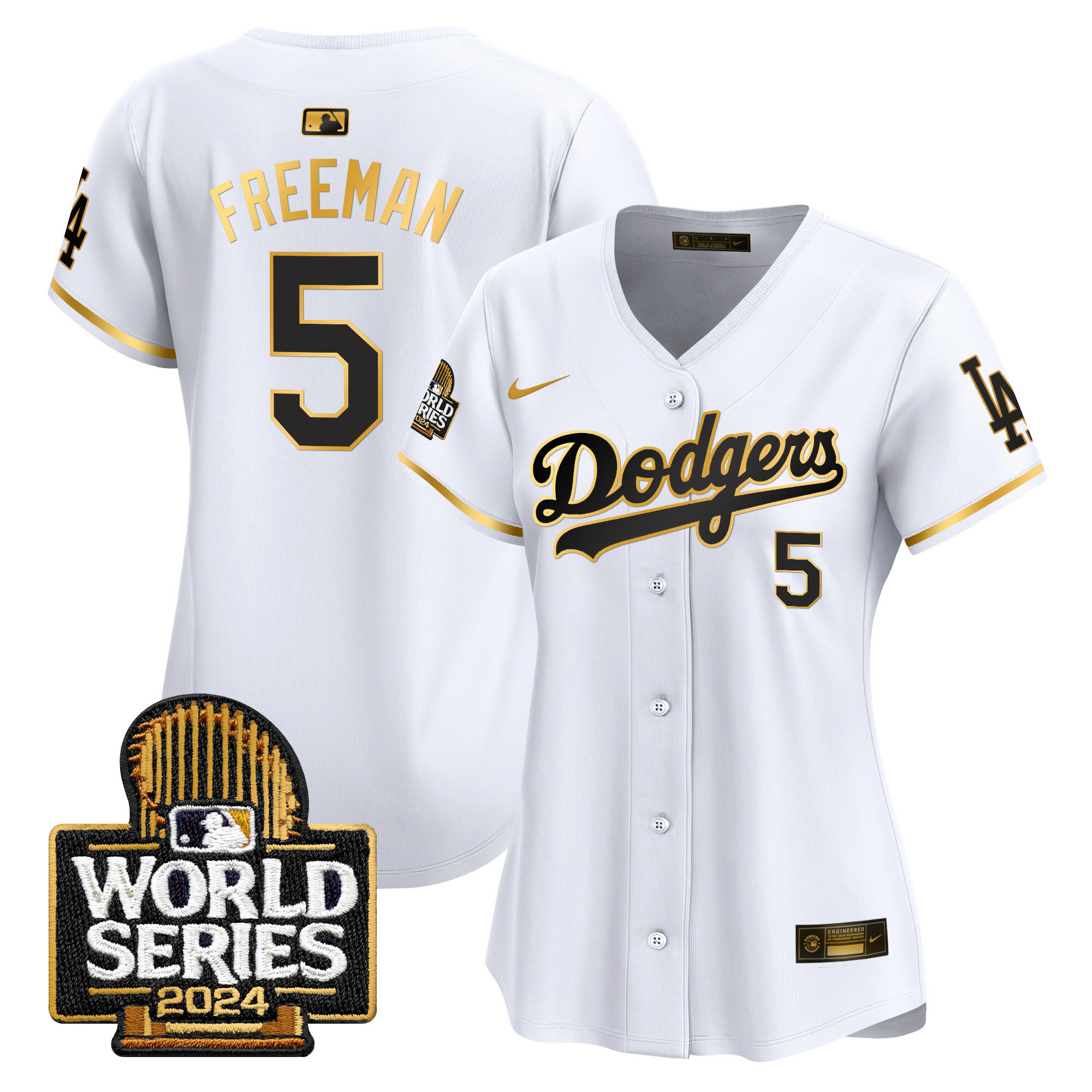 Women's Dodgers 2024 World Series Vapor Premier Limited Jersey - All Stitched - Image 53