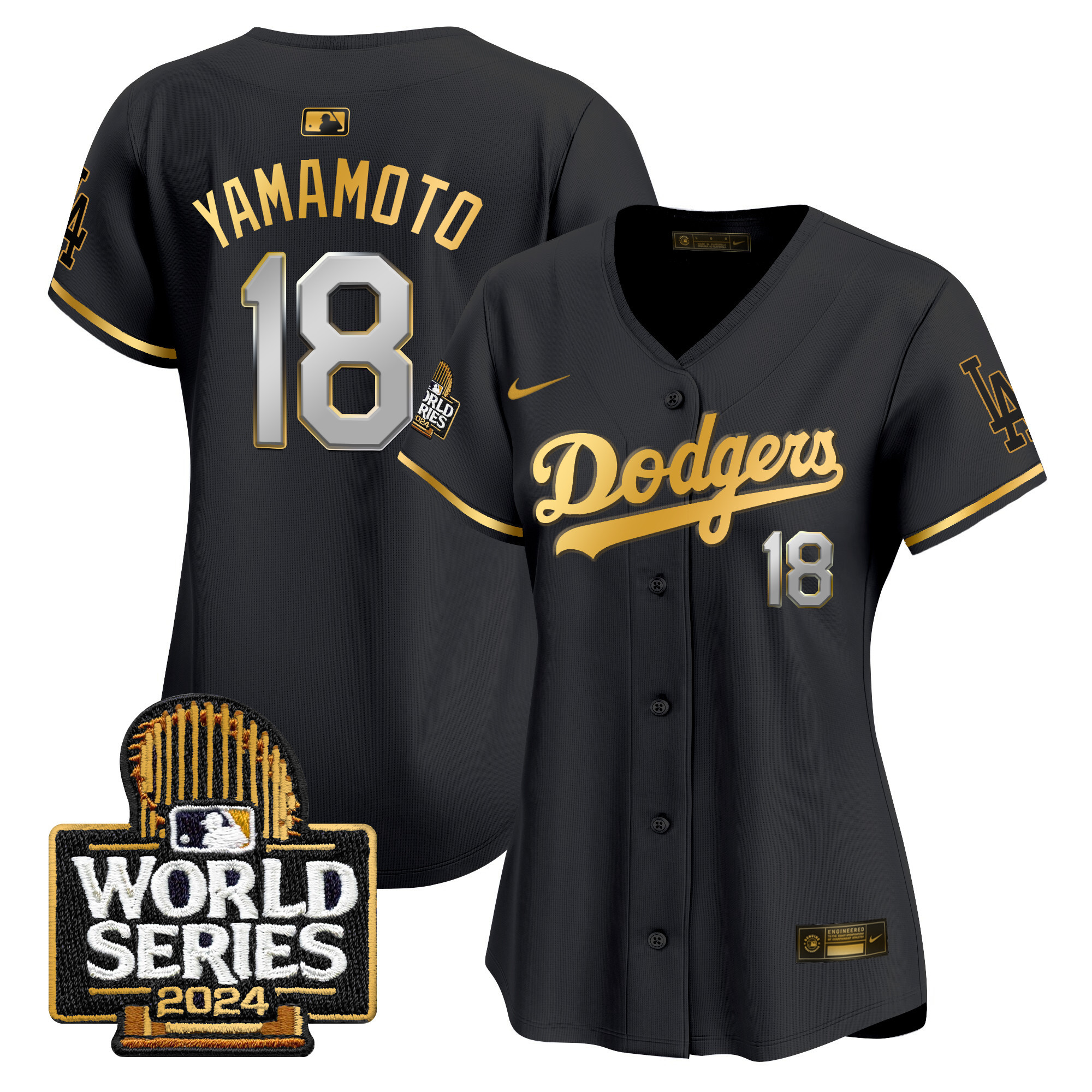 Women's Dodgers 2024 World Series Vapor Premier Limited Jersey - All Stitched - Image 48