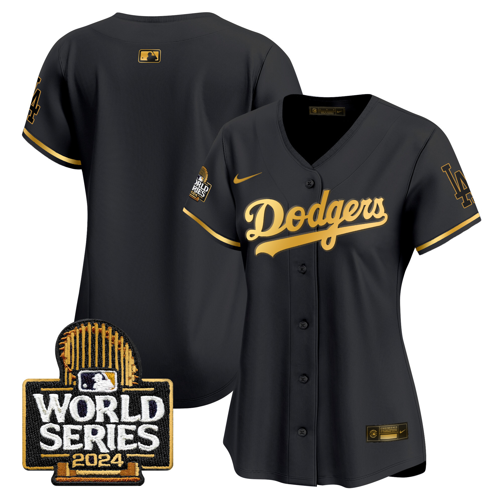Women's Dodgers 2024 World Series Vapor Premier Limited Jersey - All Stitched - Image 50