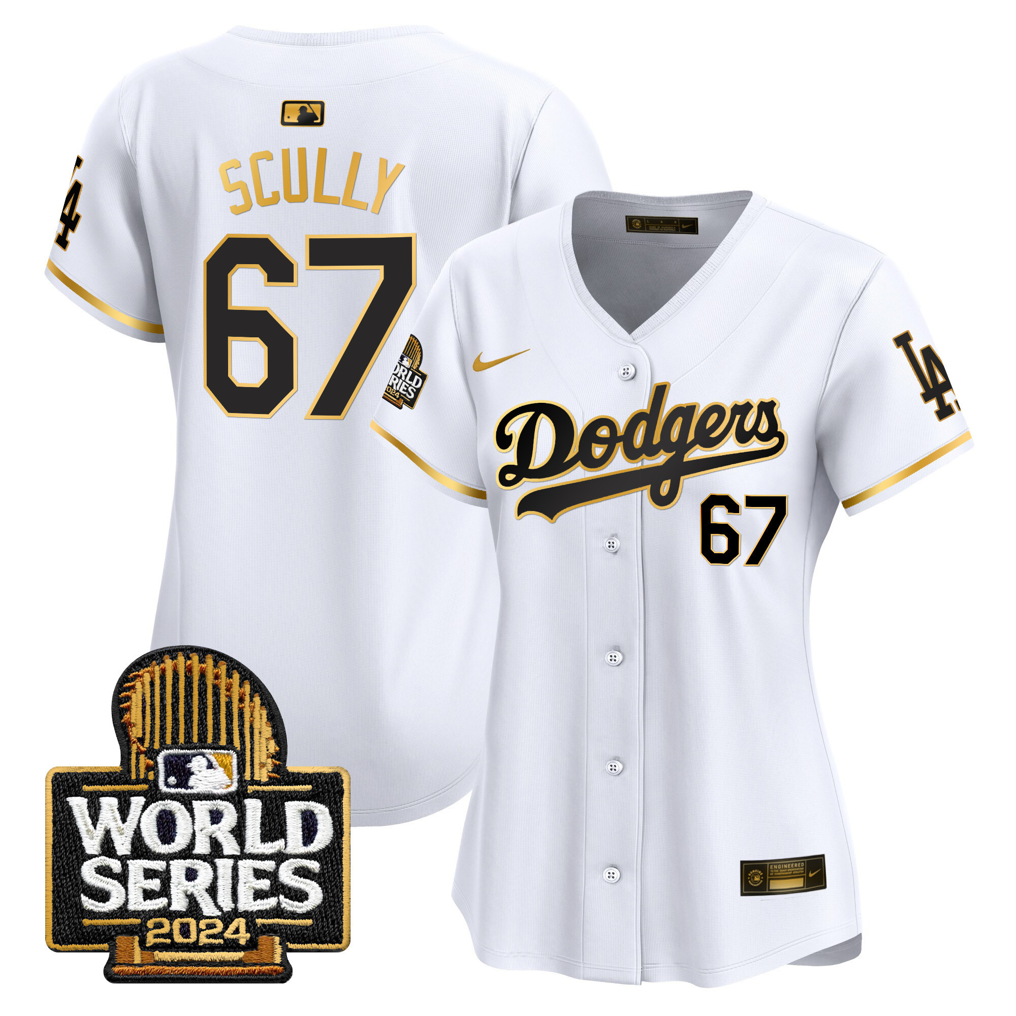 Women's Dodgers 2024 World Series Vapor Premier Limited Jersey - All Stitched - Image 56