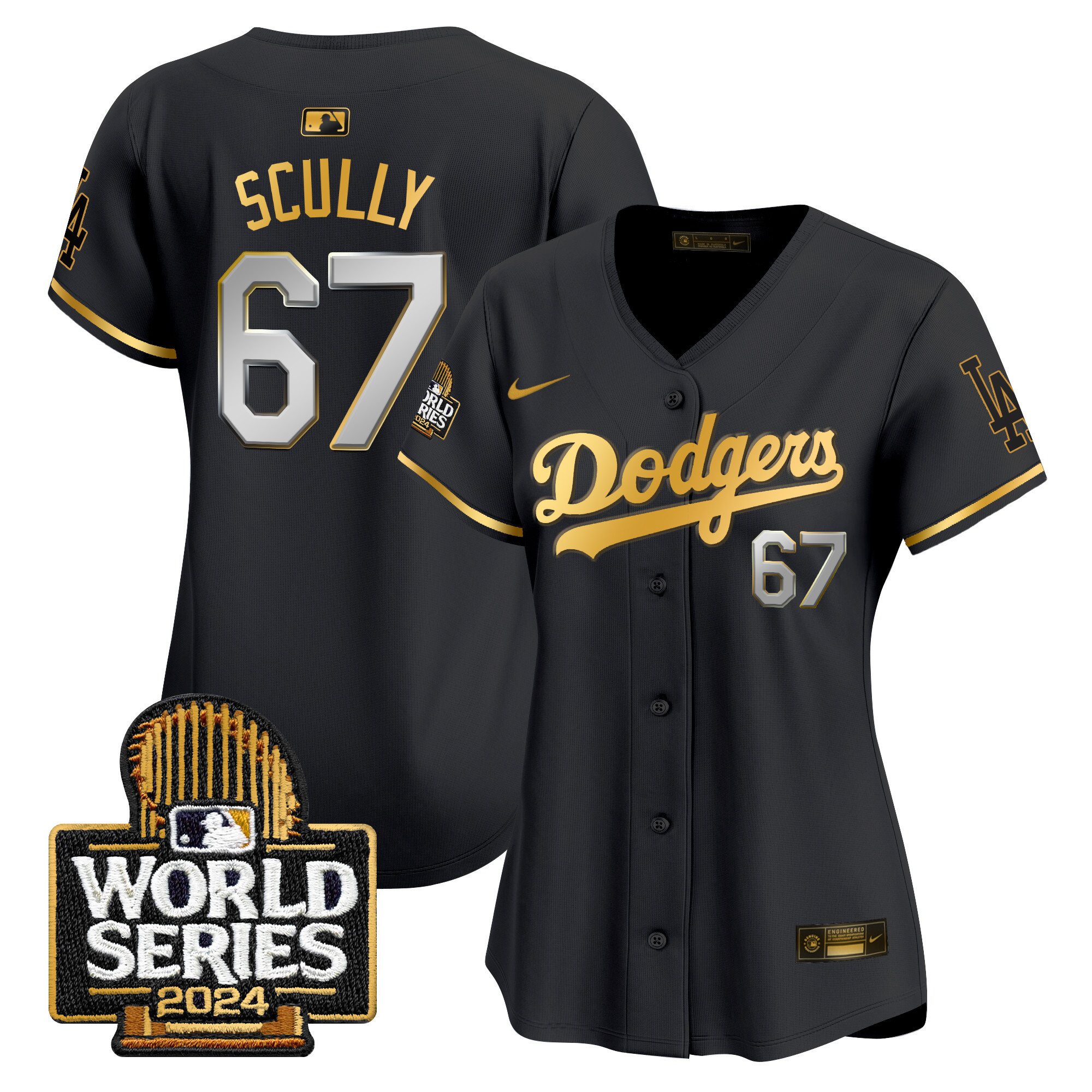 Women's Dodgers 2024 World Series Vapor Premier Limited Jersey - All Stitched - Image 46