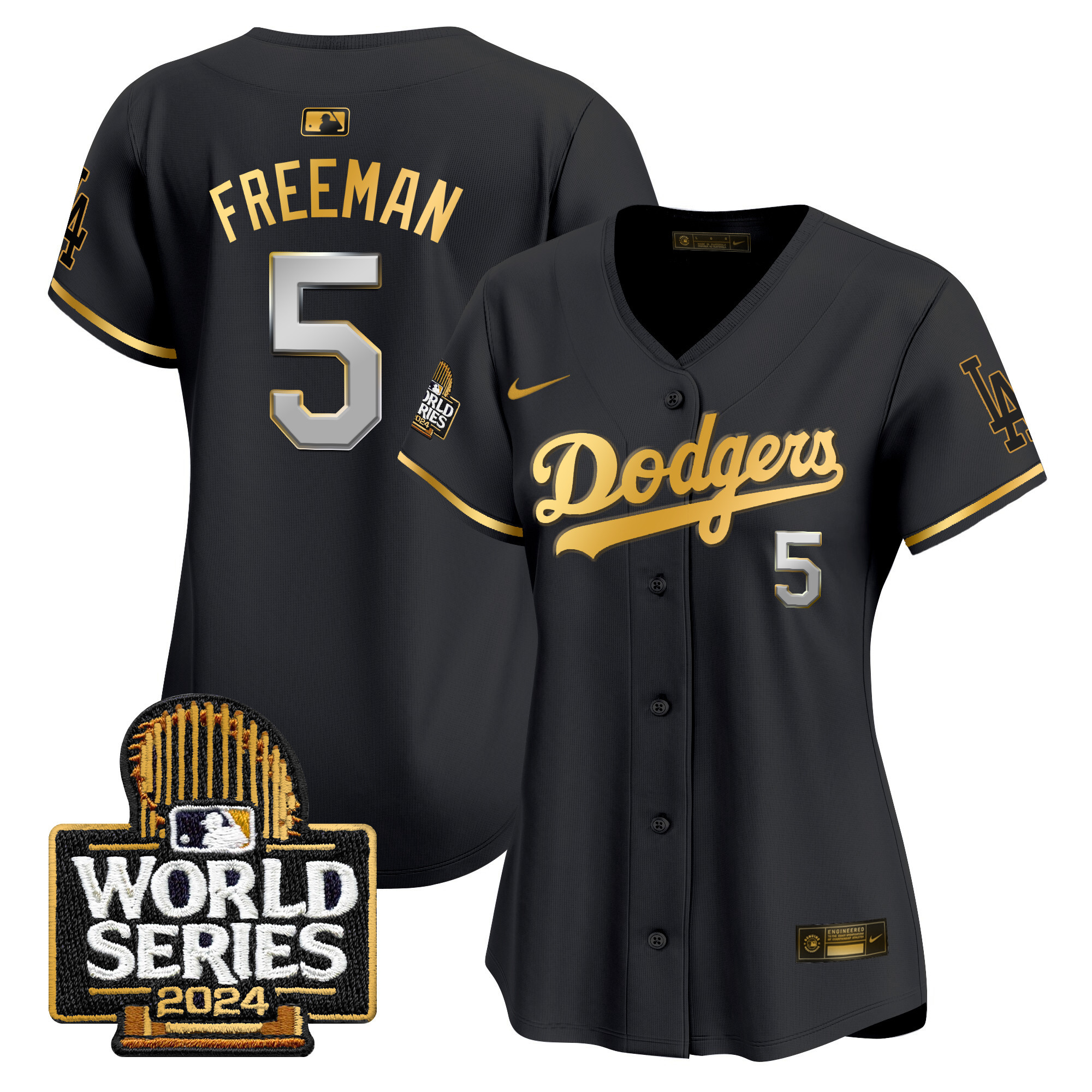 Women's Dodgers 2024 World Series Vapor Premier Limited Jersey - All Stitched - Image 43