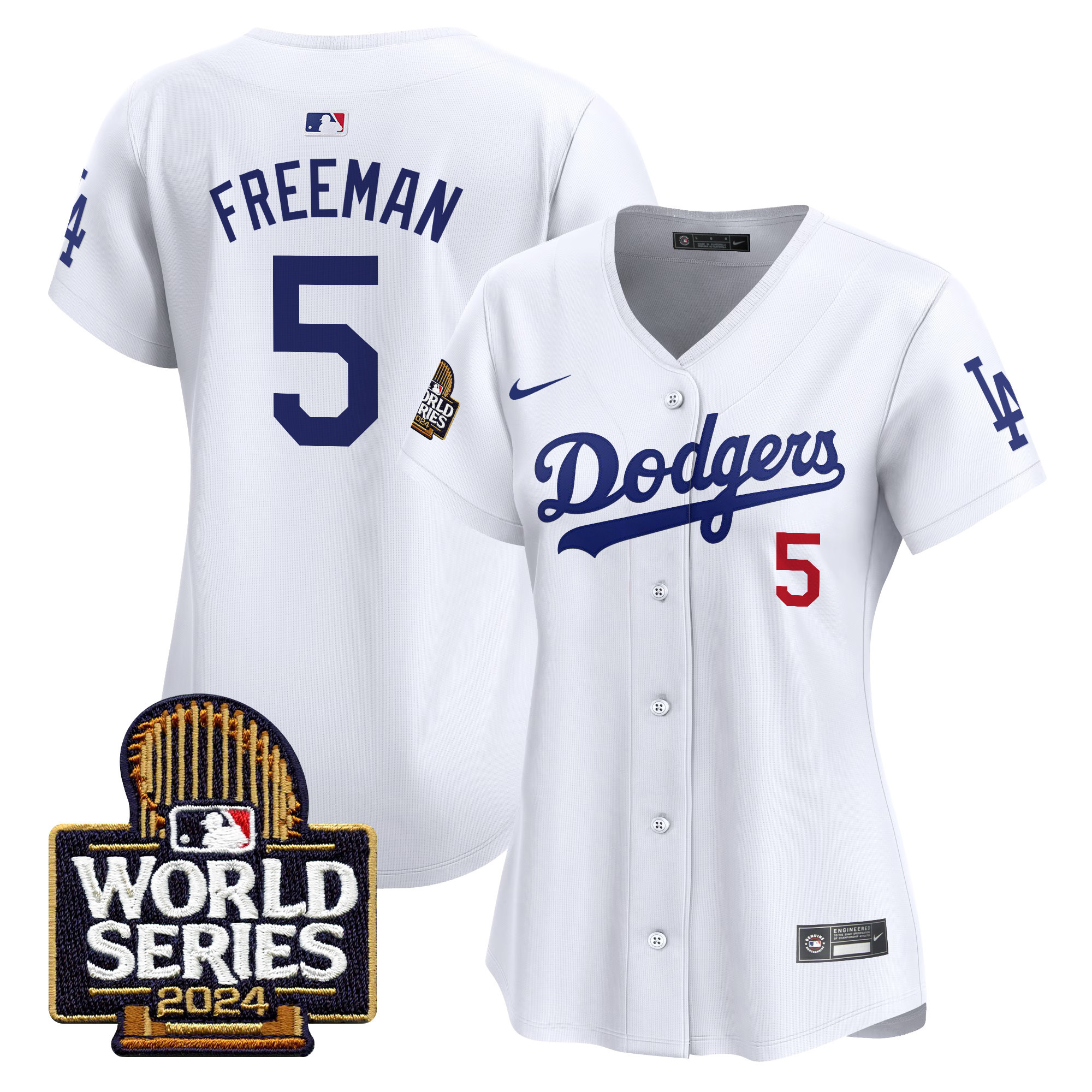 Women's Dodgers 2024 World Series Vapor Premier Limited Jersey - All Stitched - Image 3