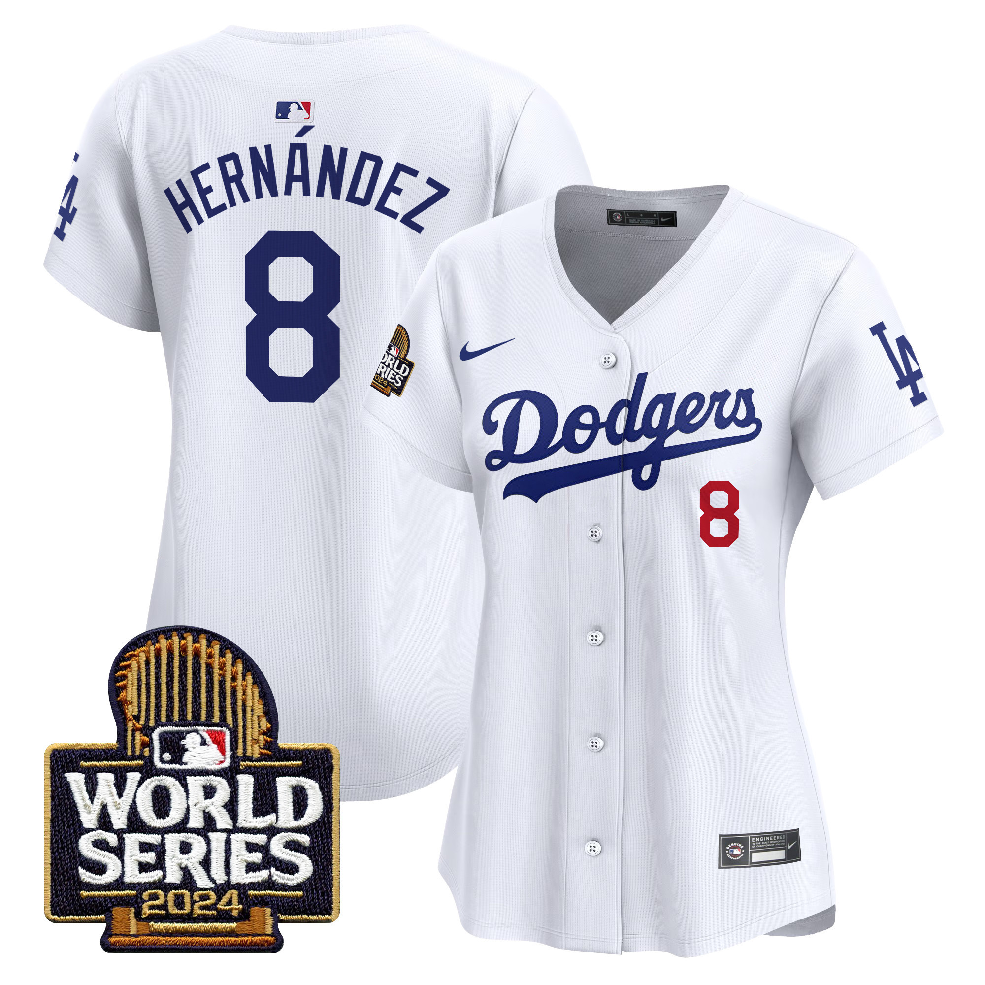 Women's Dodgers 2024 World Series Vapor Premier Limited Jersey - All Stitched - Image 7