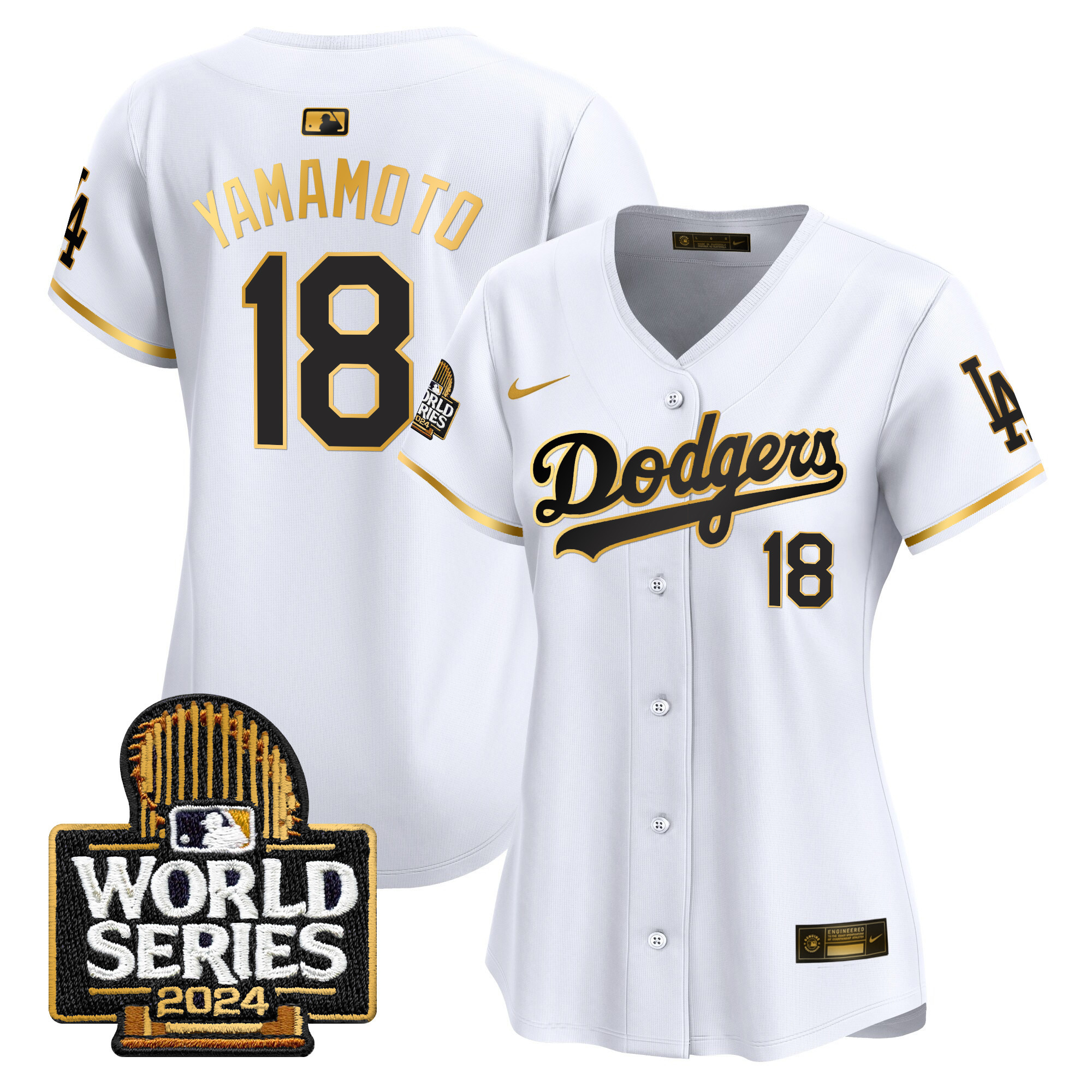 Women's Dodgers 2024 World Series Vapor Premier Limited Jersey - All Stitched - Image 58
