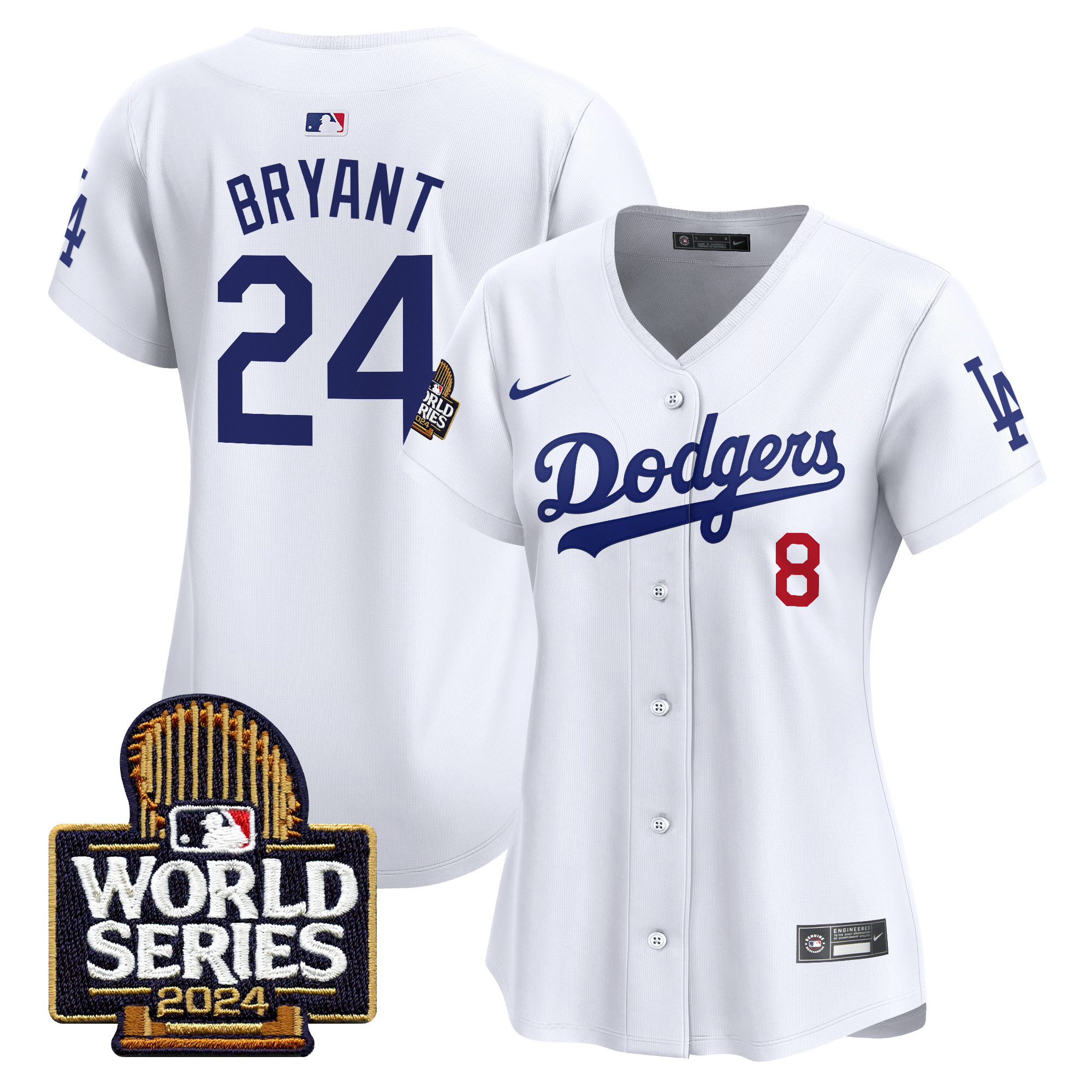 Women's Dodgers 2024 World Series Vapor Premier Limited Jersey - All Stitched - Image 5