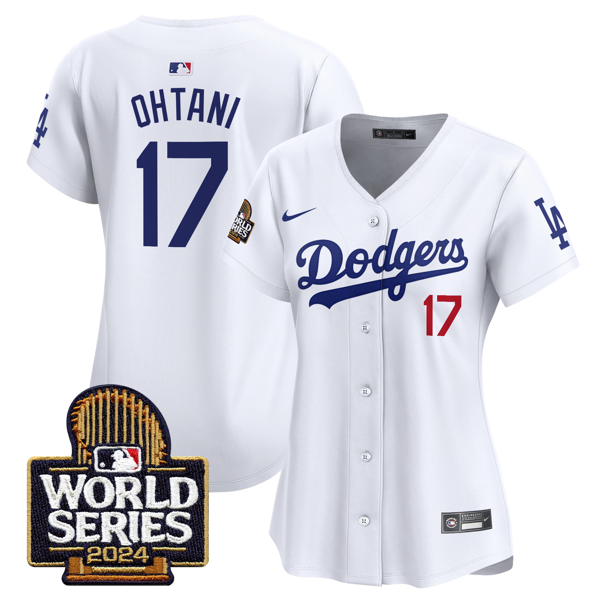Women's Dodgers 2024 World Series Vapor Premier Limited Jersey - All Stitched - Image 2