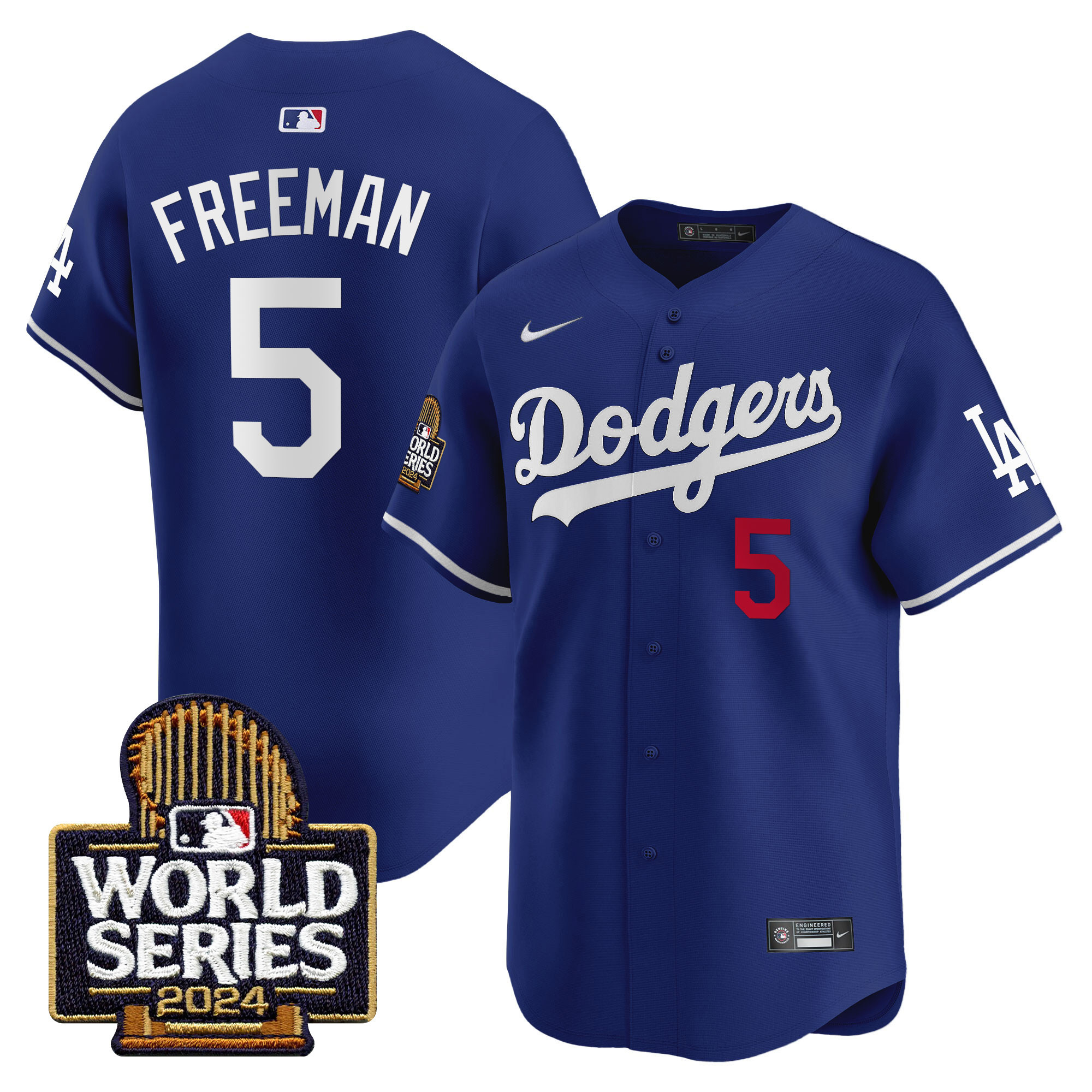 Men's Dodgers 2024 World Series Vapor Premier Limited Jersey - All Stitched - Image 13