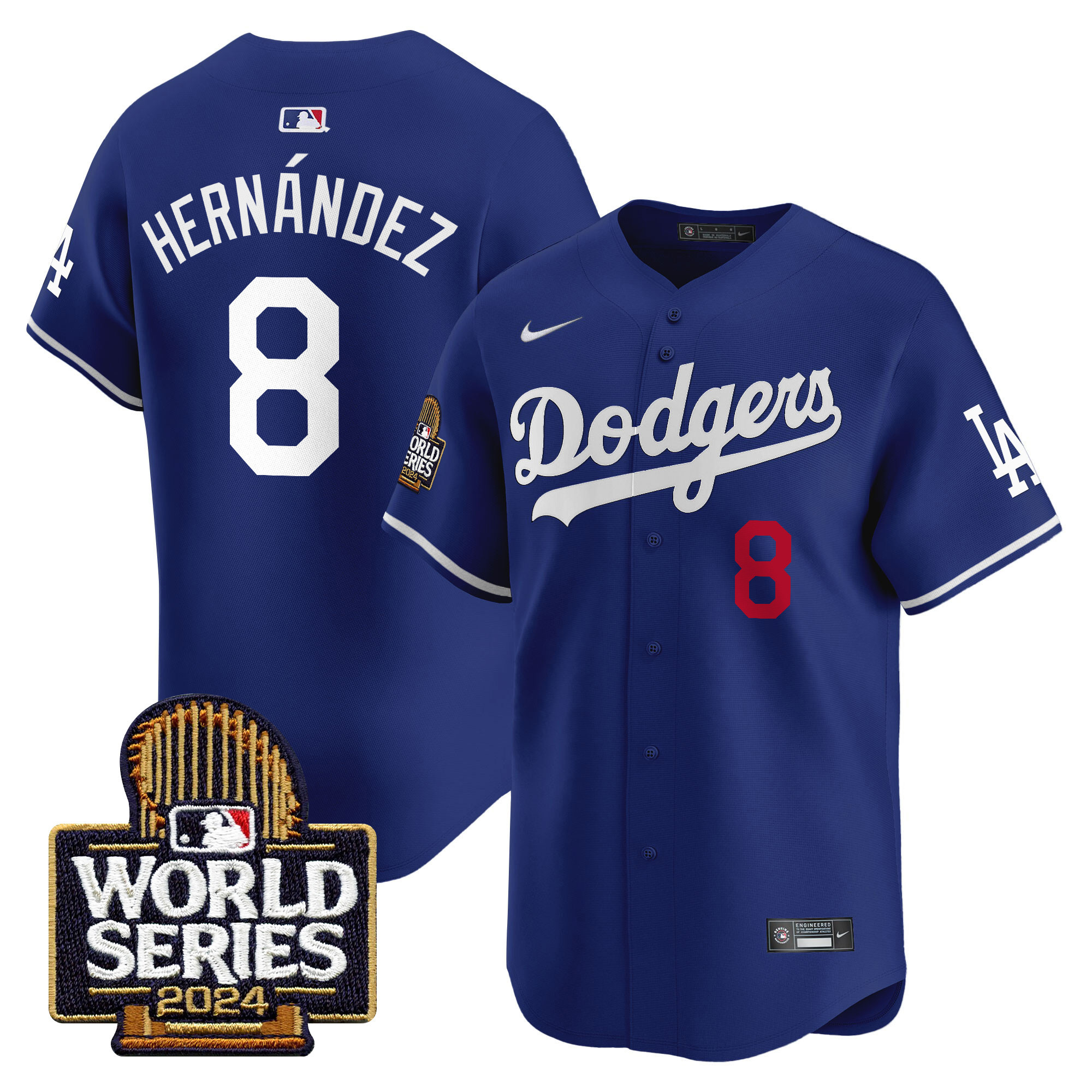 Men's Dodgers 2024 World Series Vapor Premier Limited Jersey - All Stitched - Image 17
