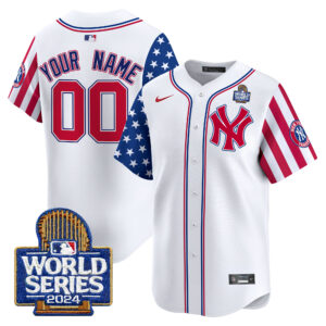 Yankees American Style 2024 World Series Vapor Premier Limited Custom Jersey V2 - All Stitched