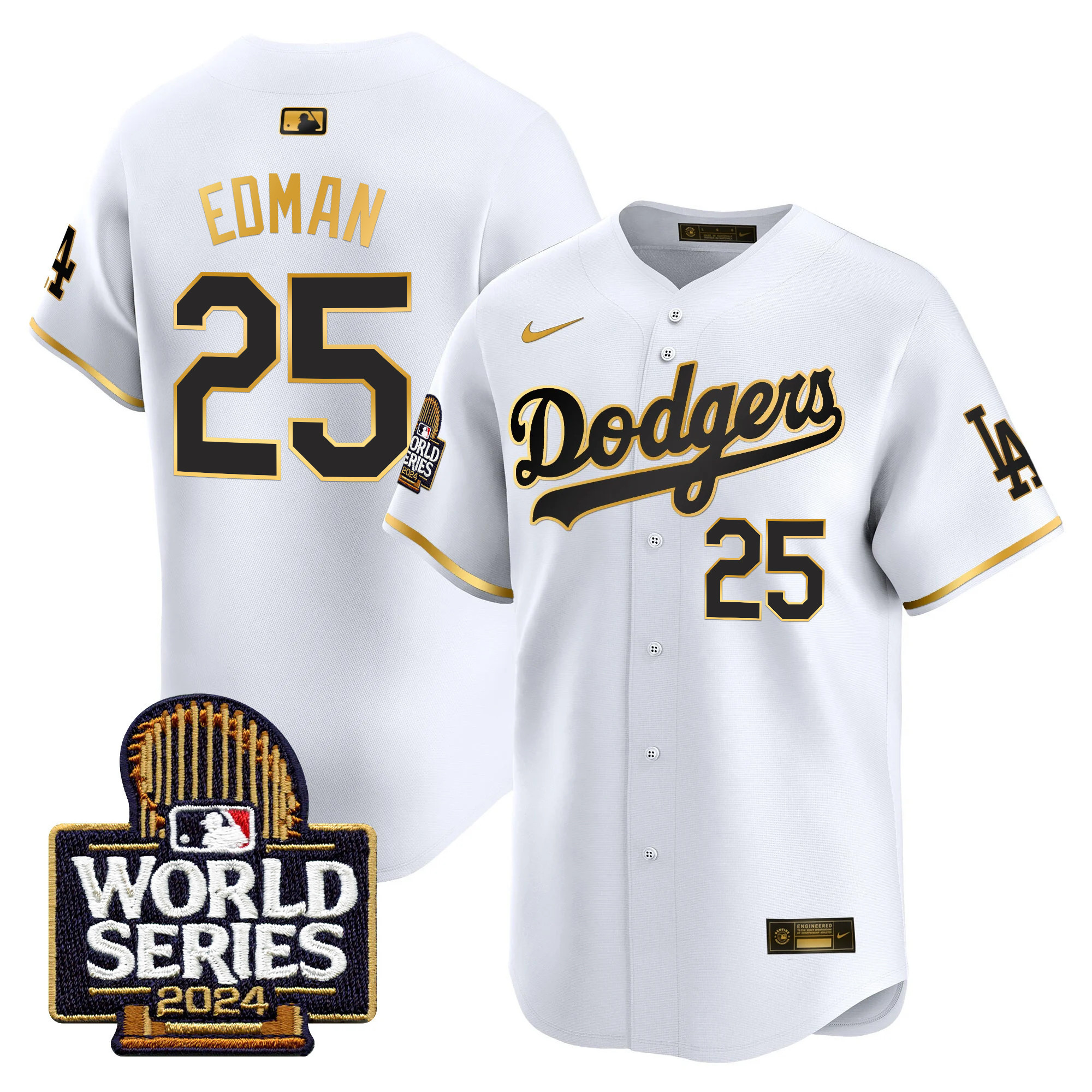 Men's Dodgers 2024 World Series Vapor Premier Limited Jersey - All Stitched - Image 59