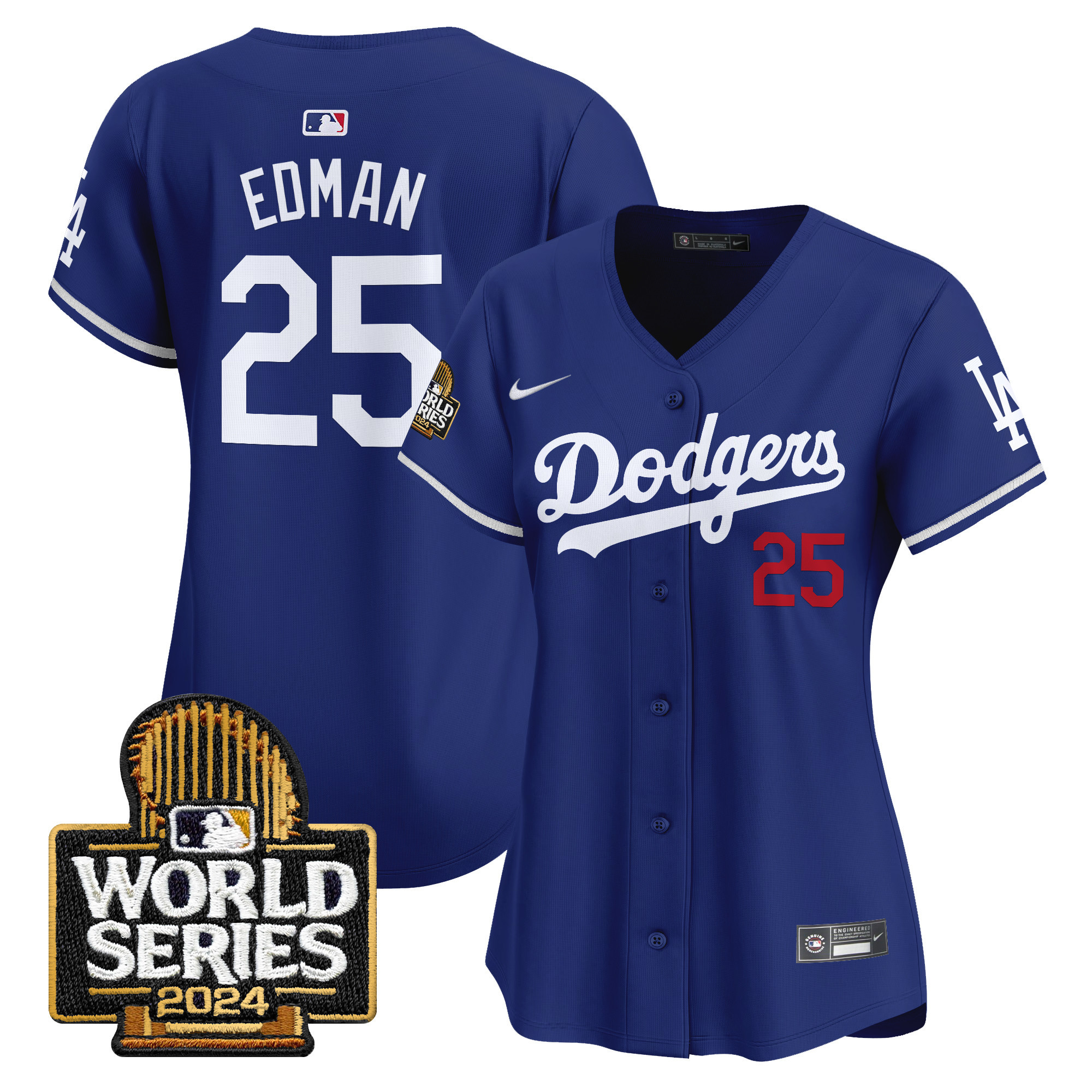 Women's Dodgers 2024 World Series Vapor Premier Limited Jersey - All Stitched - Image 19