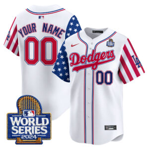 Dodgers American Style 2024 World Series Vapor Premier Limited Custom Jersey V2 - All Stitched