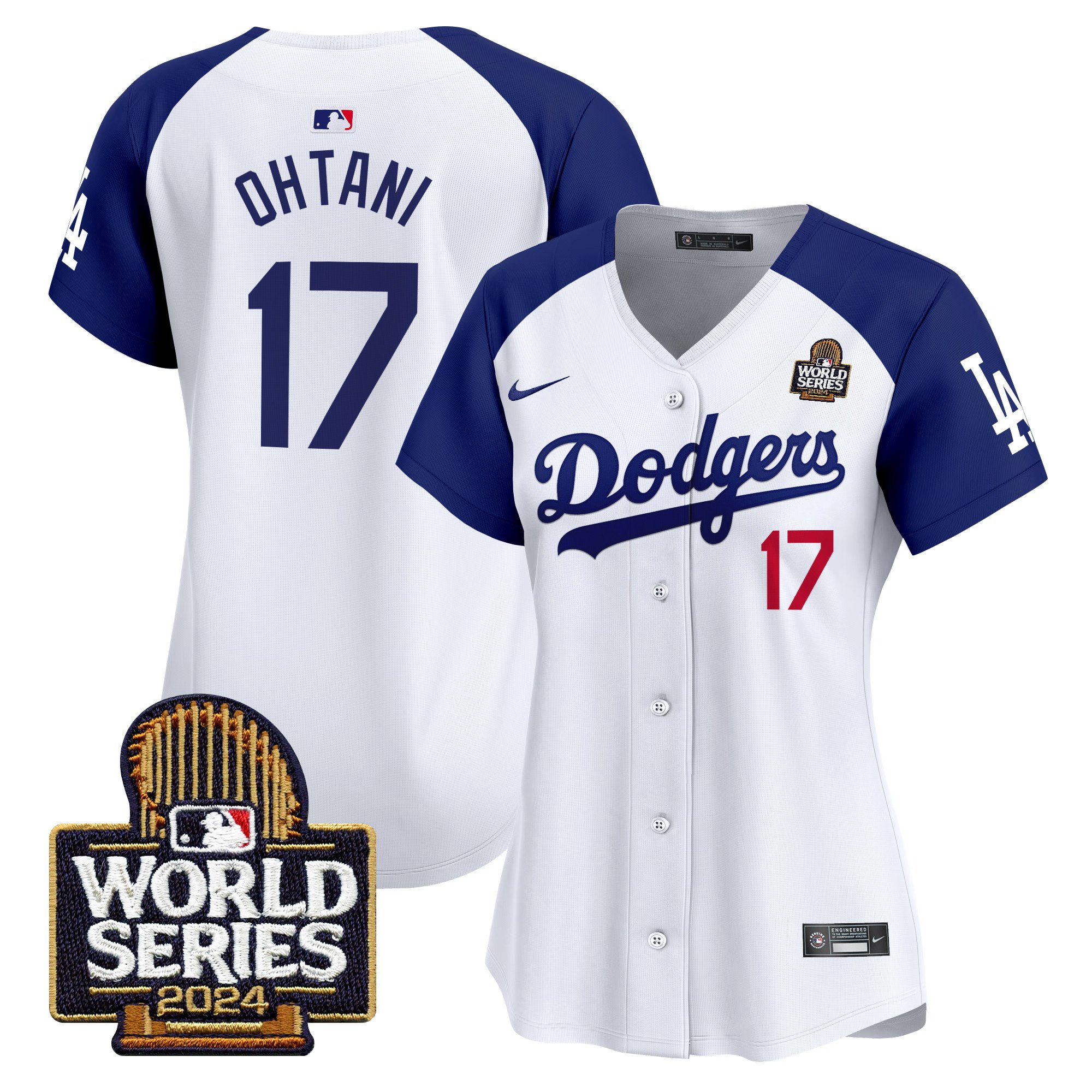 Women's Dodgers 2024 World Series Vapor Premier Limited Jersey V2 - All Stitched - Image 24