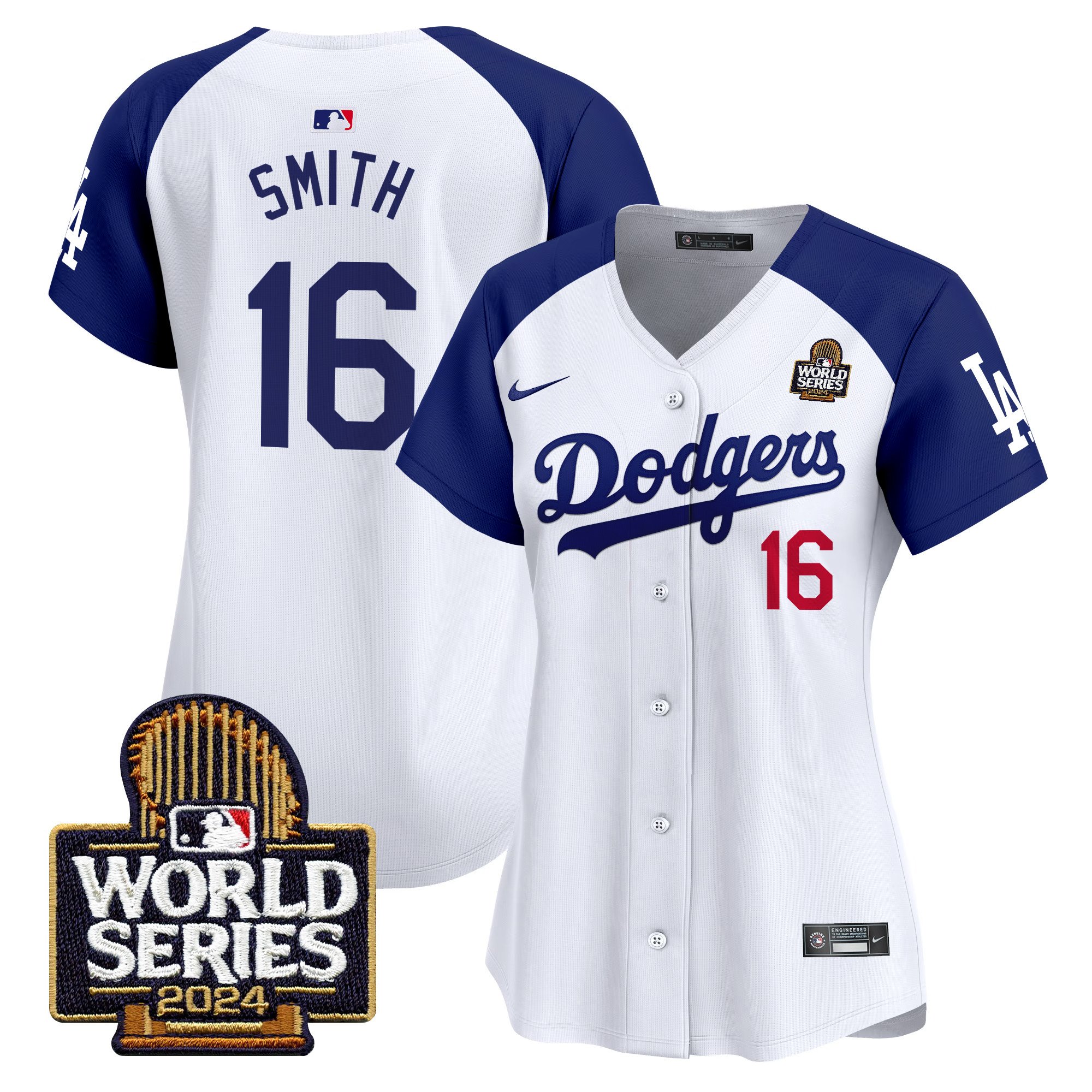 Women's Dodgers 2024 World Series Vapor Premier Limited Jersey V2 - All Stitched - Image 28