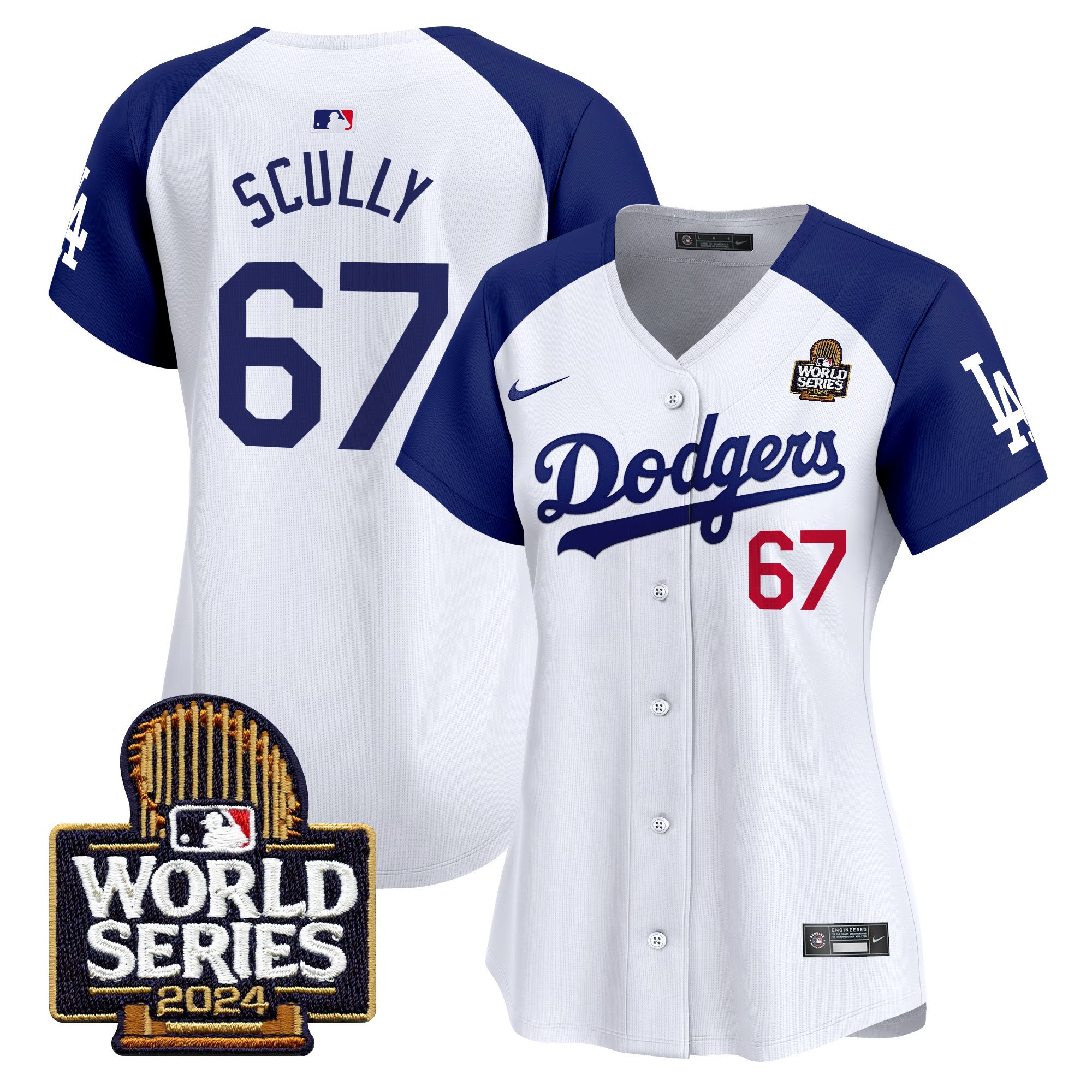 Women's Dodgers 2024 World Series Vapor Premier Limited Jersey V2 - All Stitched - Image 27
