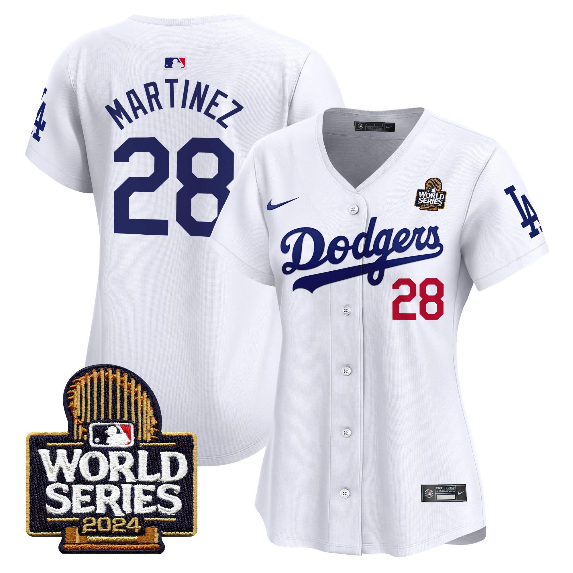Women's Dodgers 2024 World Series Vapor Premier Limited Jersey V2 - All Stitched - Image 7