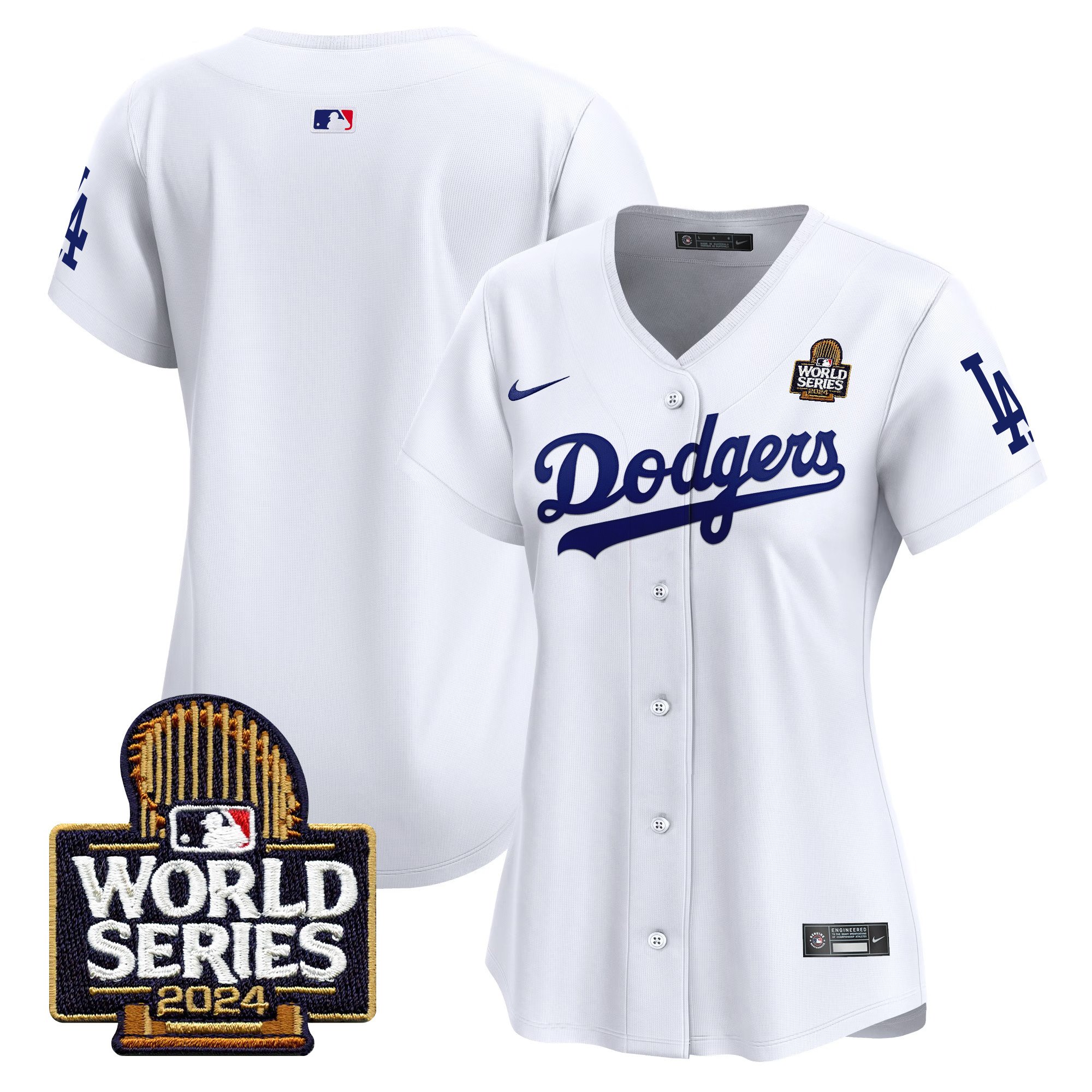 Women's Dodgers 2024 World Series Vapor Premier Limited Jersey V2 - All Stitched - Image 11