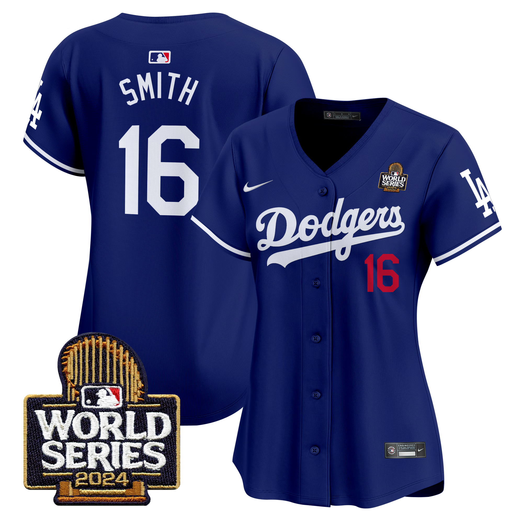 Women's Dodgers 2024 World Series Vapor Premier Limited Jersey V2 - All Stitched - Image 17