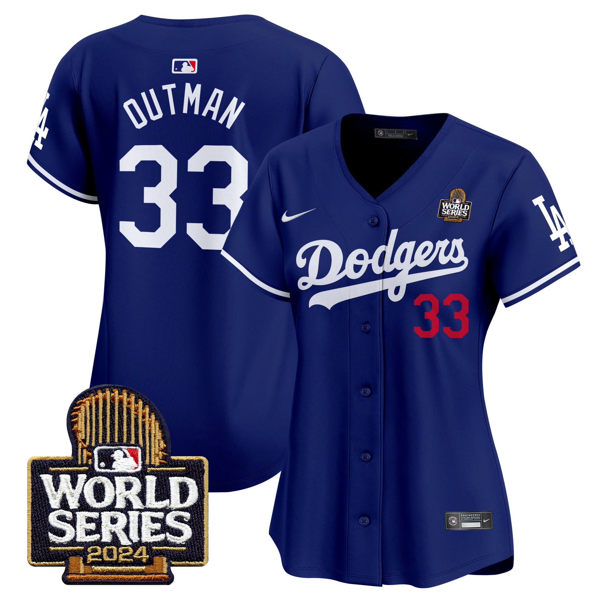 Women's Dodgers 2024 World Series Vapor Premier Limited Jersey V2 - All Stitched - Image 20