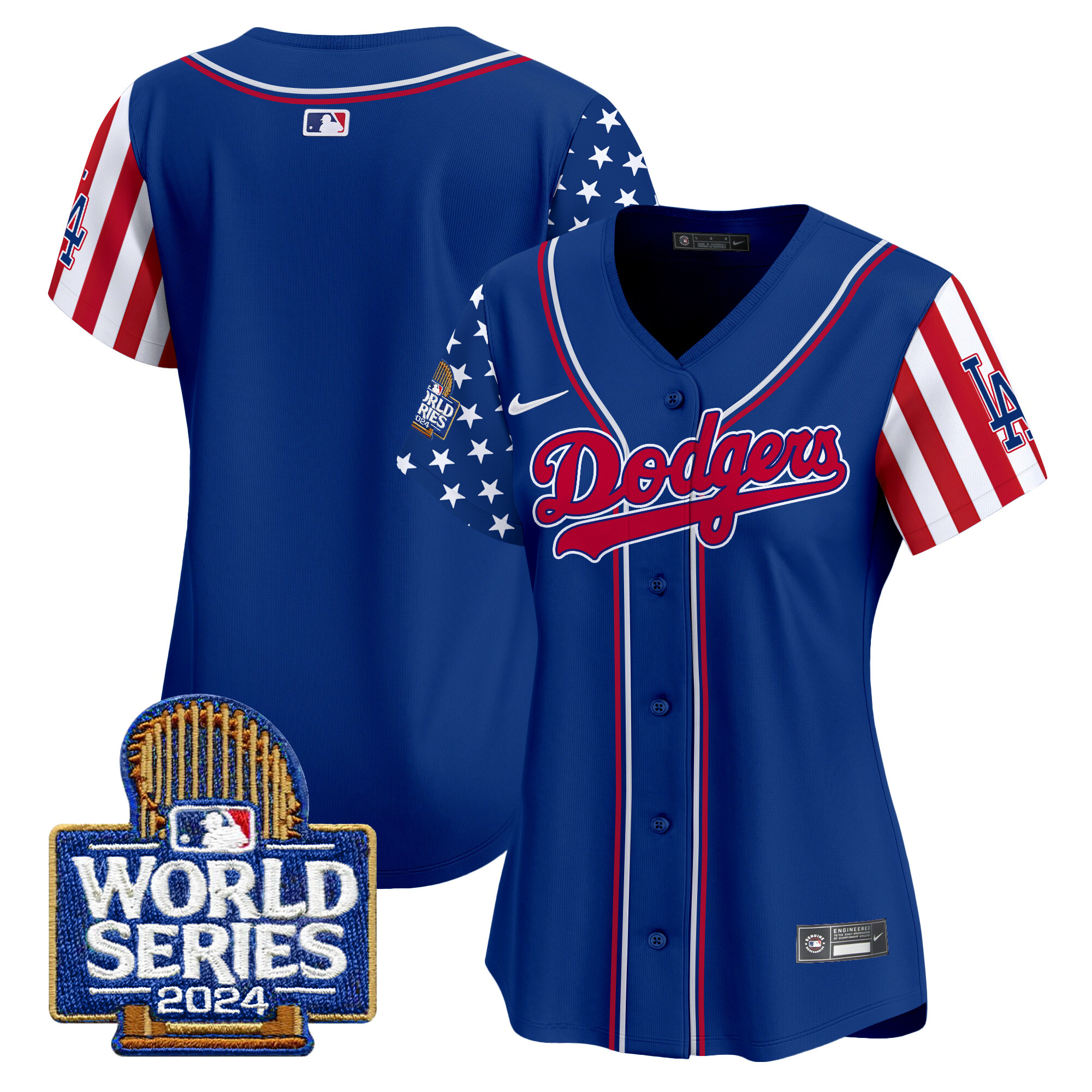 Women's Dodgers American Style 2024 World Series Vapor Premier Limited Jersey - All Stitched - Image 33