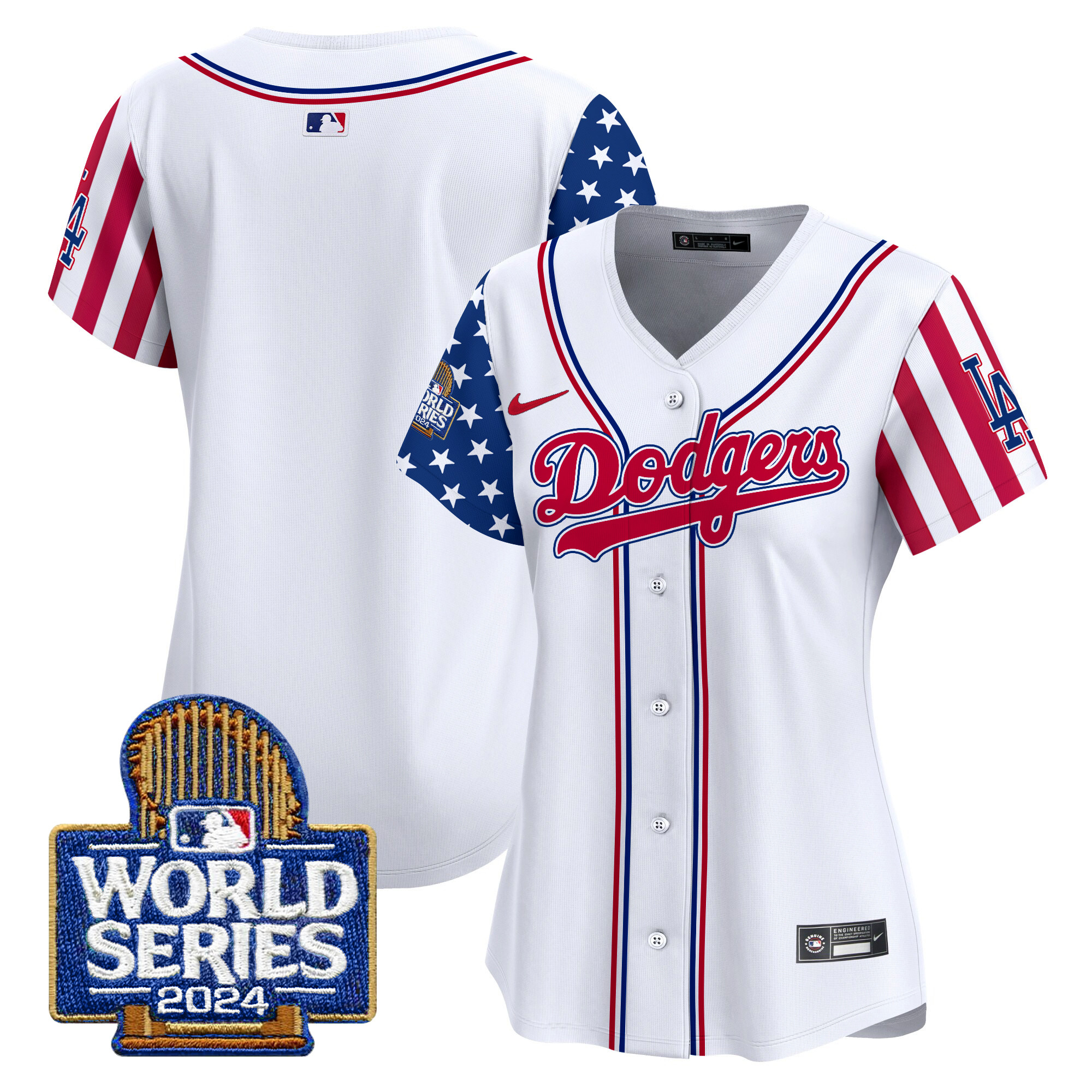 Women's Dodgers American Style 2024 World Series Vapor Premier Limited Jersey - All Stitched - Image 11
