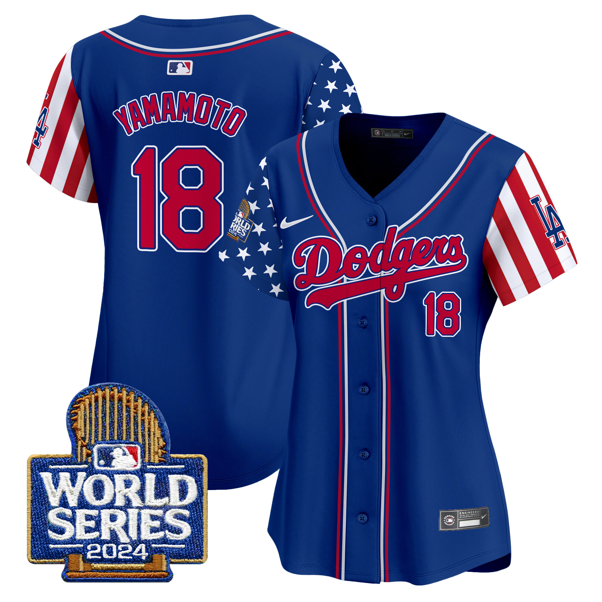 Women's Dodgers American Style 2024 World Series Vapor Premier Limited Jersey - All Stitched - Image 29