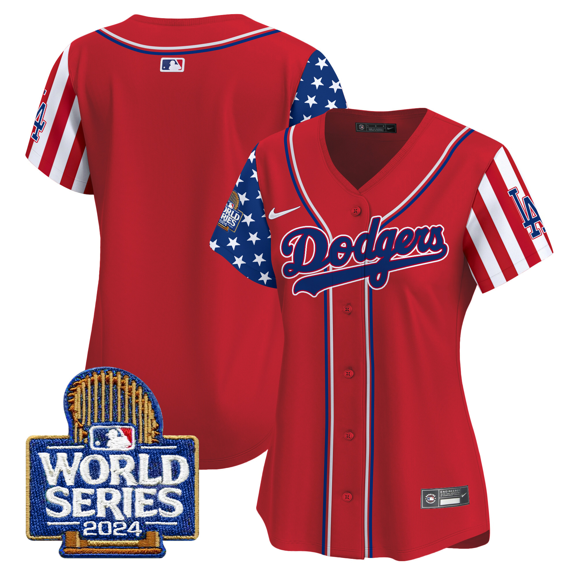 Women's Dodgers American Style 2024 World Series Vapor Premier Limited Jersey - All Stitched - Image 22