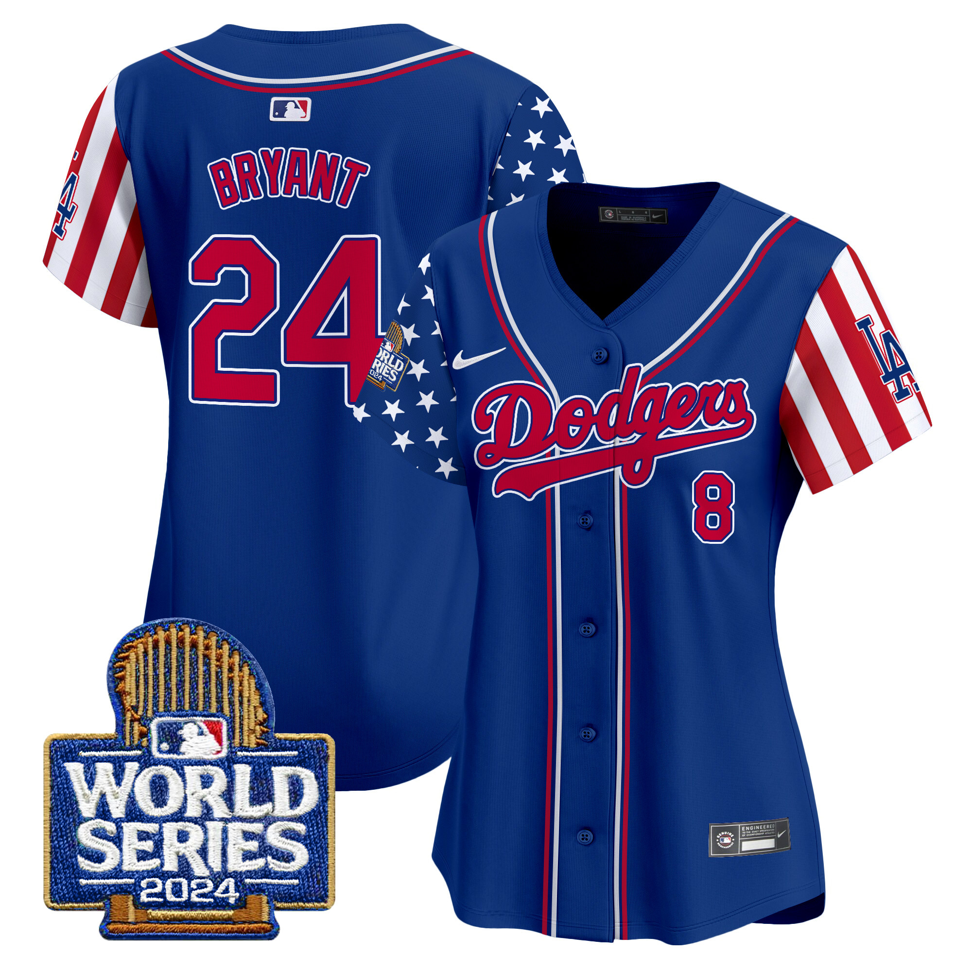 Women's Dodgers American Style 2024 World Series Vapor Premier Limited Jersey - All Stitched - Image 26