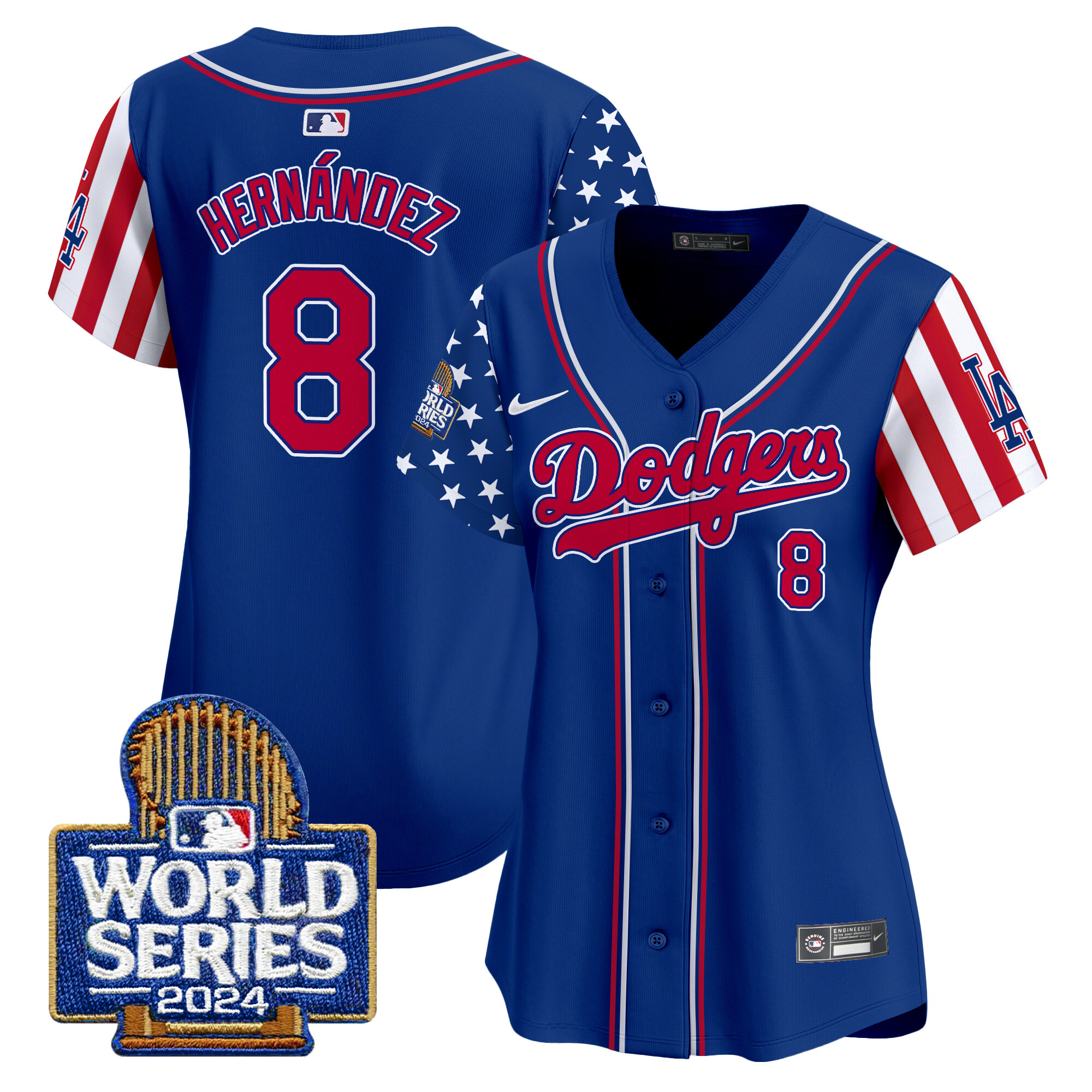 Women's Dodgers American Style 2024 World Series Vapor Premier Limited Jersey - All Stitched - Image 28