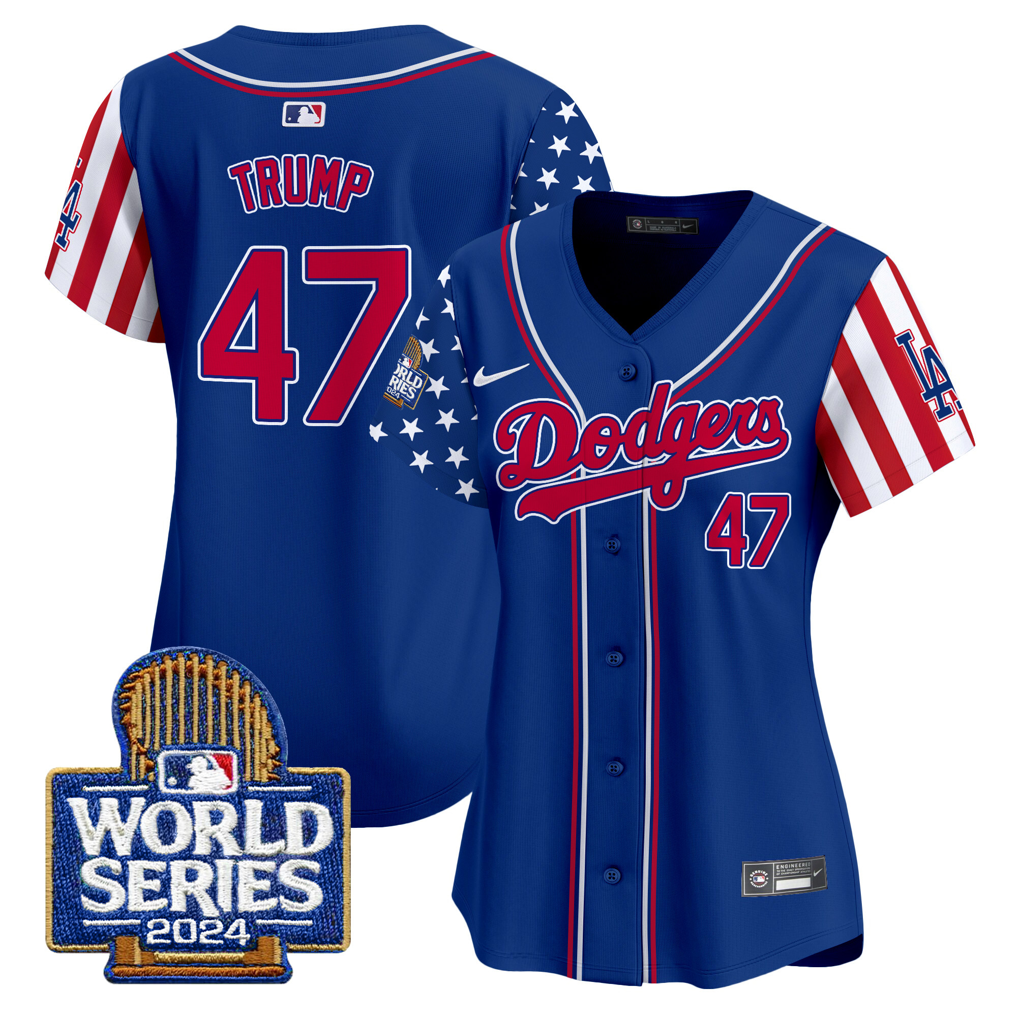 Women's Dodgers American Style 2024 World Series Vapor Premier Limited Jersey - All Stitched - Image 31