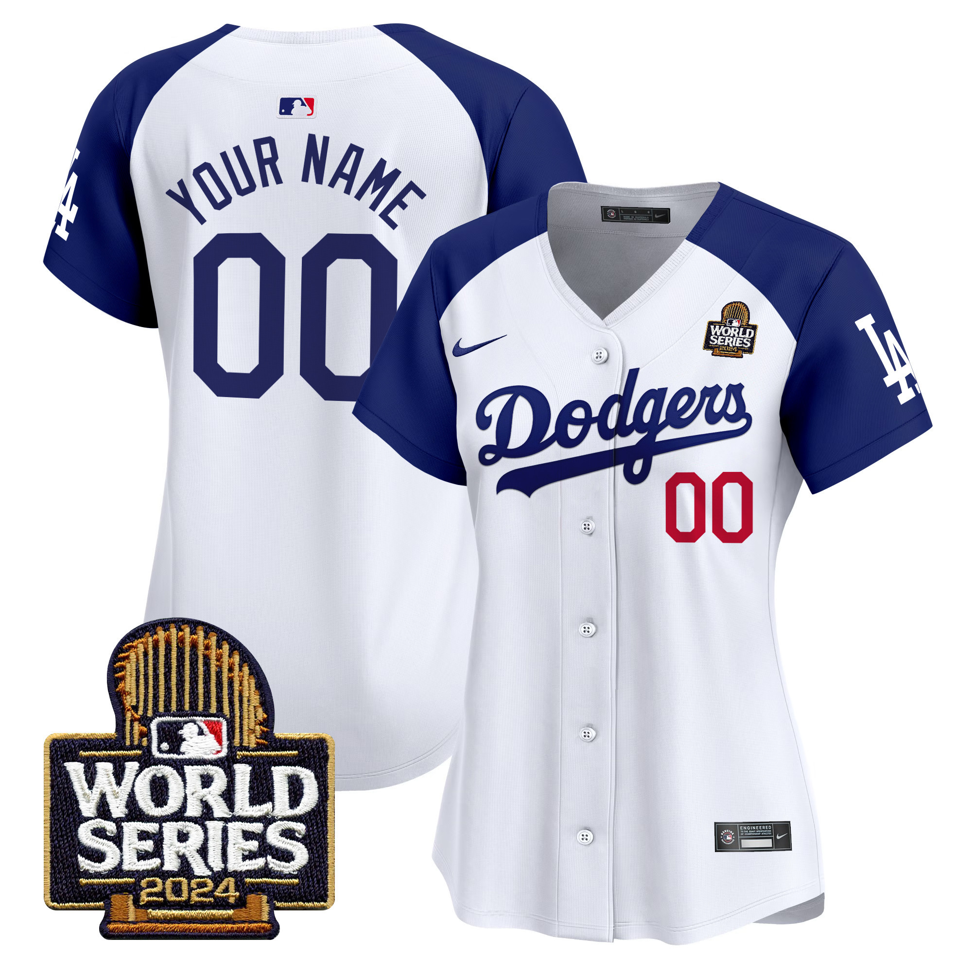 Los Angeles Dodgers 2024 World Series Vapor Premier Limited Custom Jersey V2 - All Stitched - Image 7