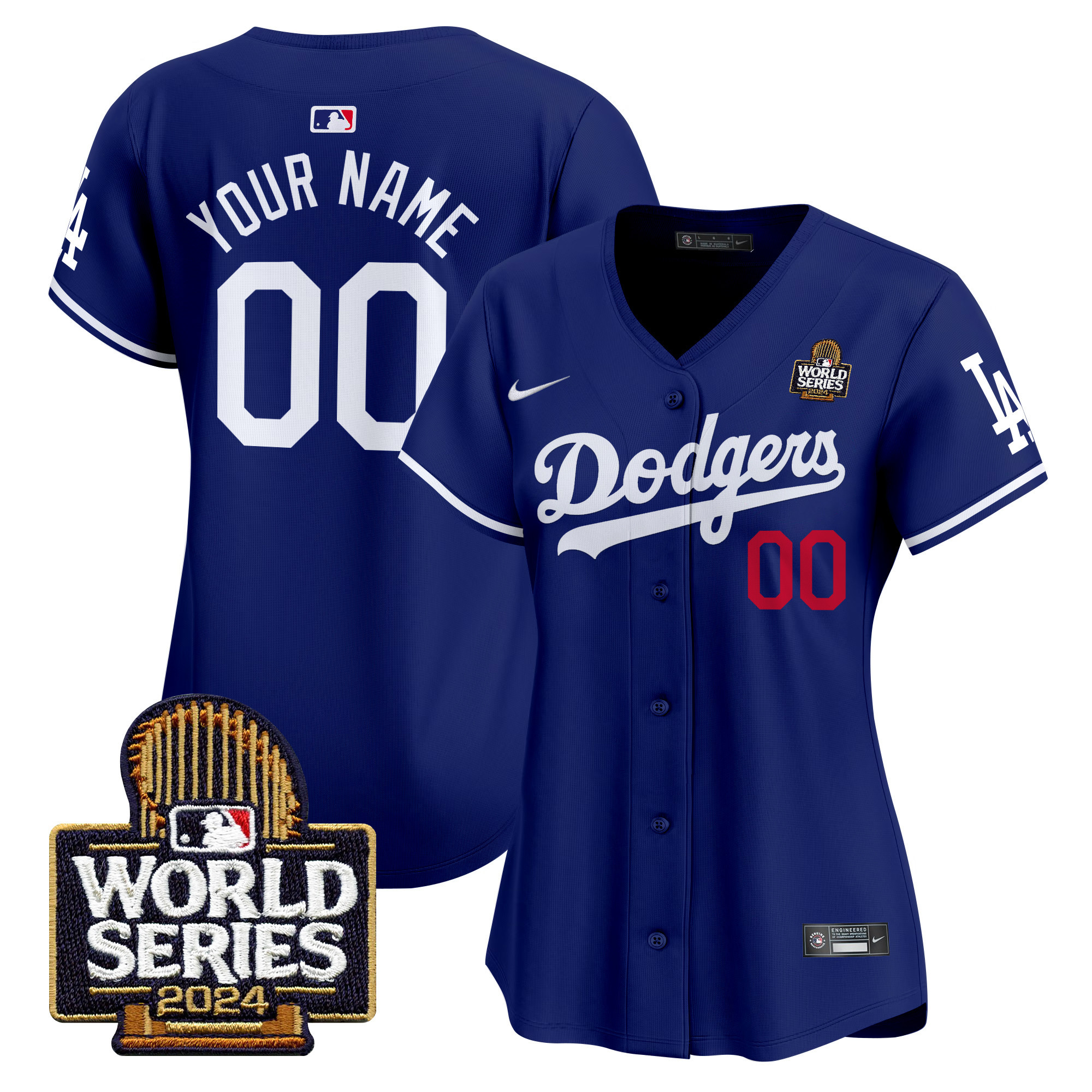 Los Angeles Dodgers 2024 World Series Vapor Premier Limited Custom Jersey V2 - All Stitched - Image 6