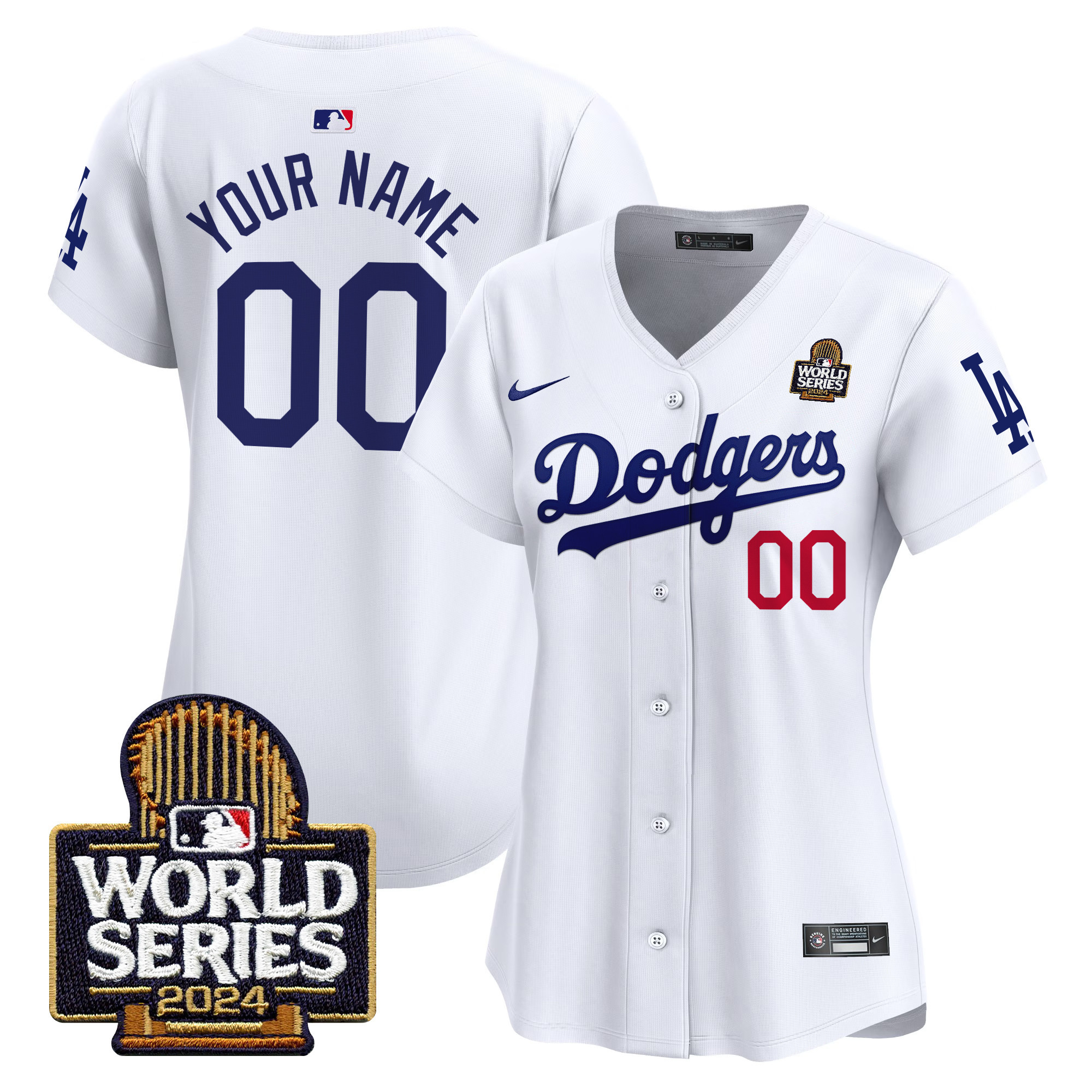 Los Angeles Dodgers 2024 World Series Vapor Premier Limited Custom Jersey V2 - All Stitched - Image 5