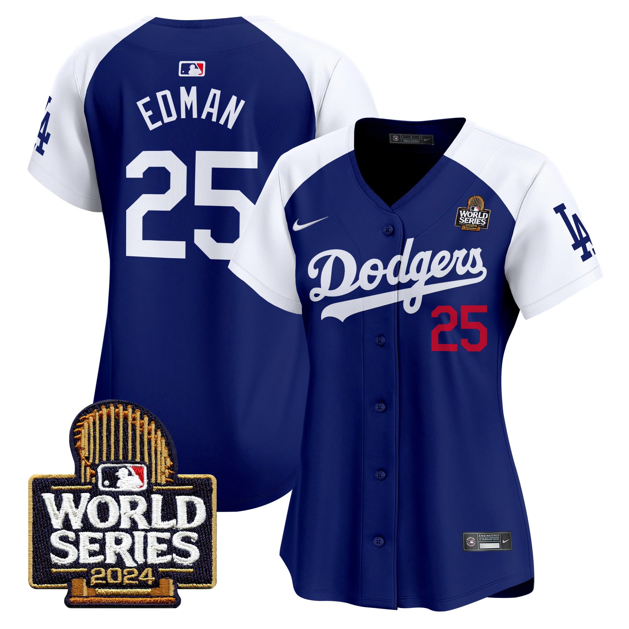 Women's Dodgers 2024 World Series Vapor Premier Limited Jersey V2 - All Stitched - Image 43