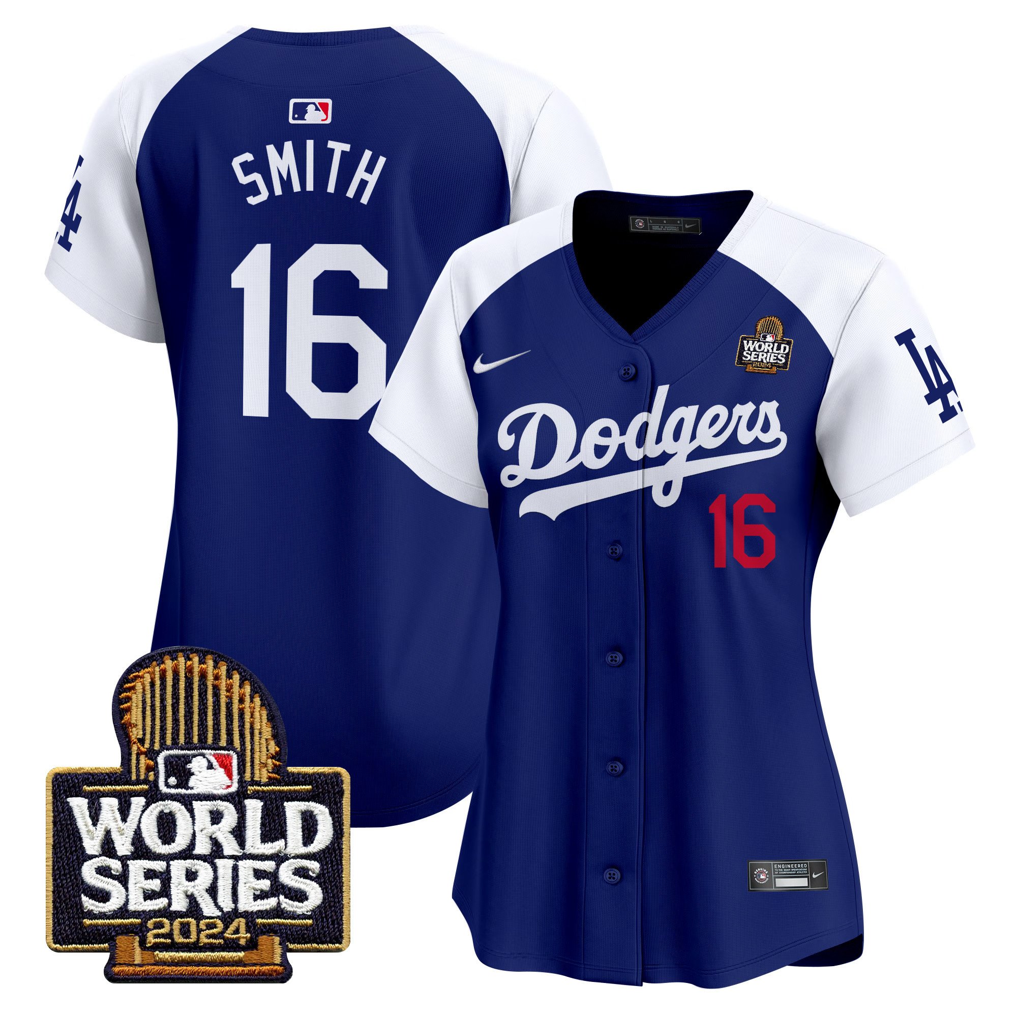 Women's Dodgers 2024 World Series Vapor Premier Limited Jersey V2 - All Stitched - Image 39