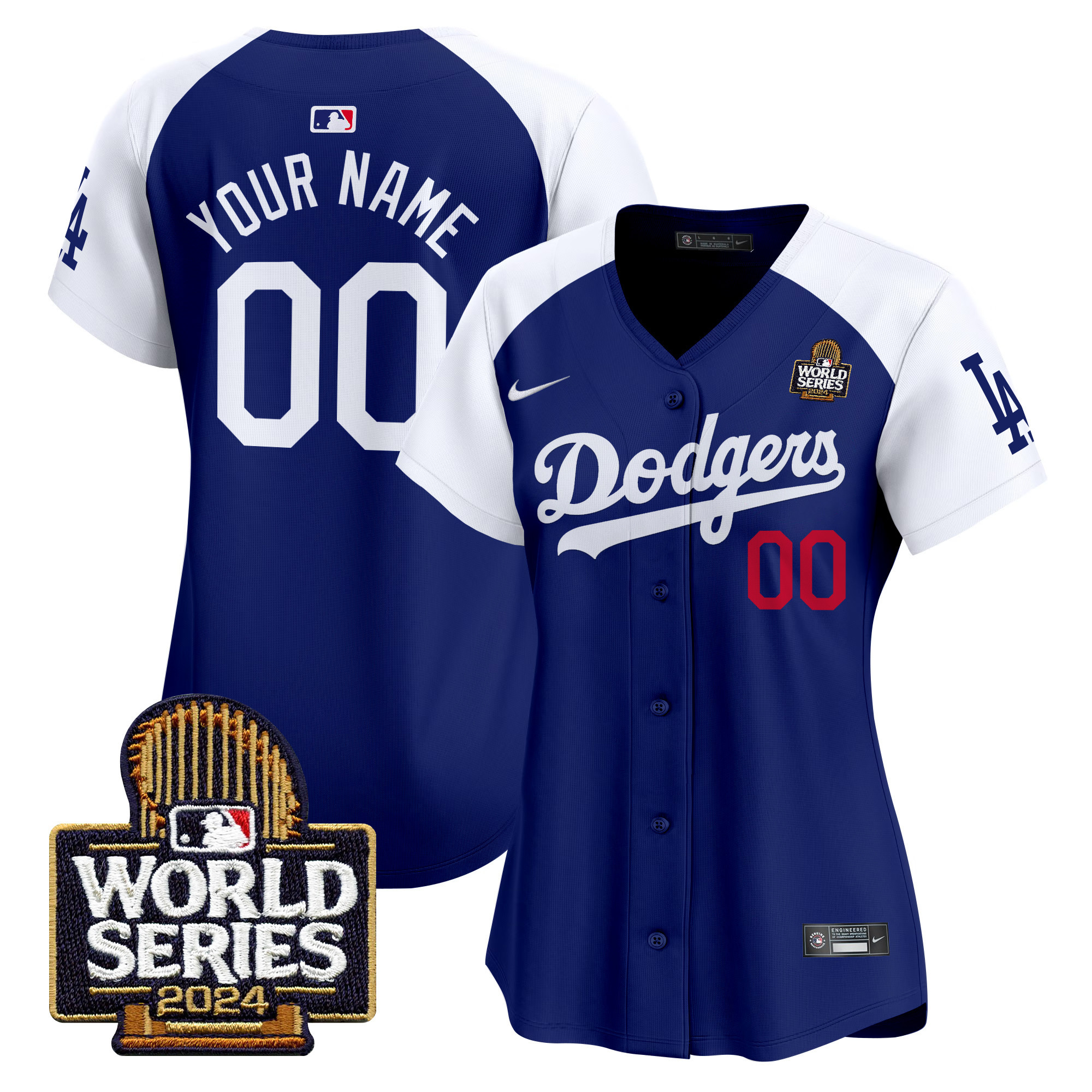 Los Angeles Dodgers 2024 World Series Vapor Premier Limited Custom Jersey V2 - All Stitched - Image 8