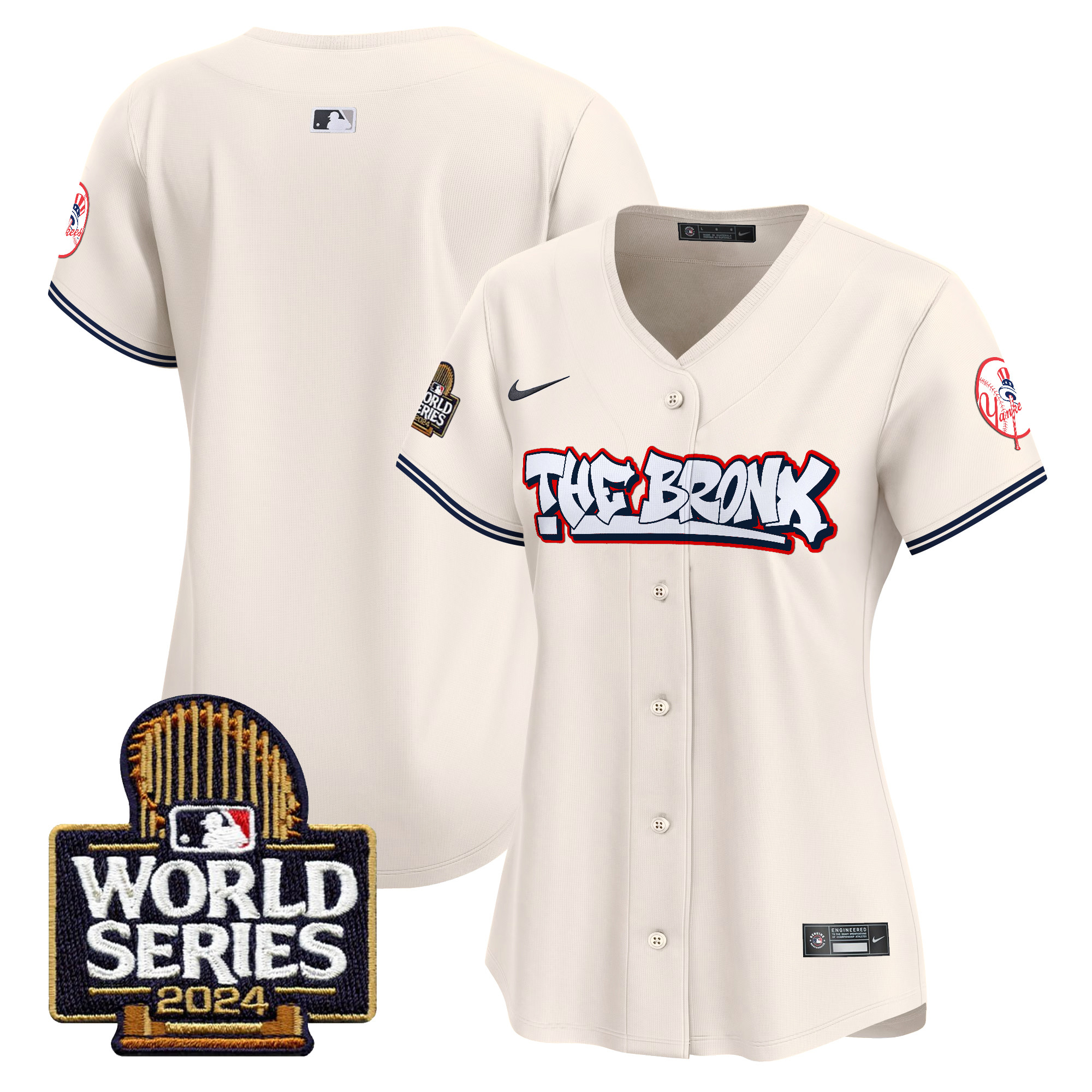 Women's Yankees The Bronx 2024 World Series Vapor Premier Limited Jersey - All Stitched - Image 8